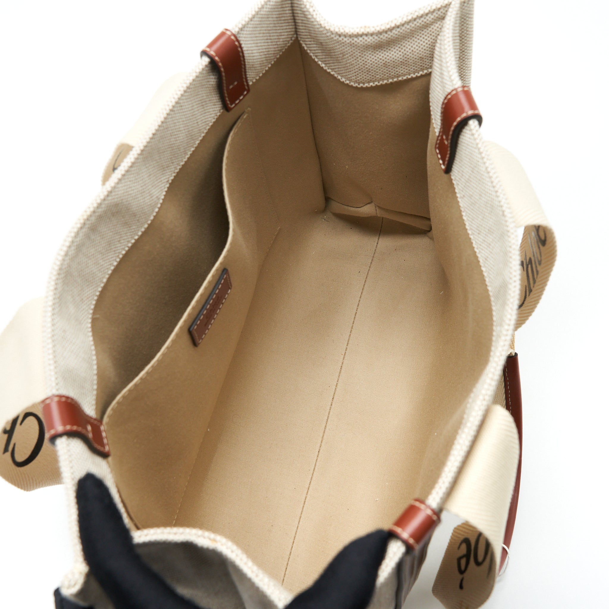 CHLOE CANVAS TOTE SHOULDER BAG