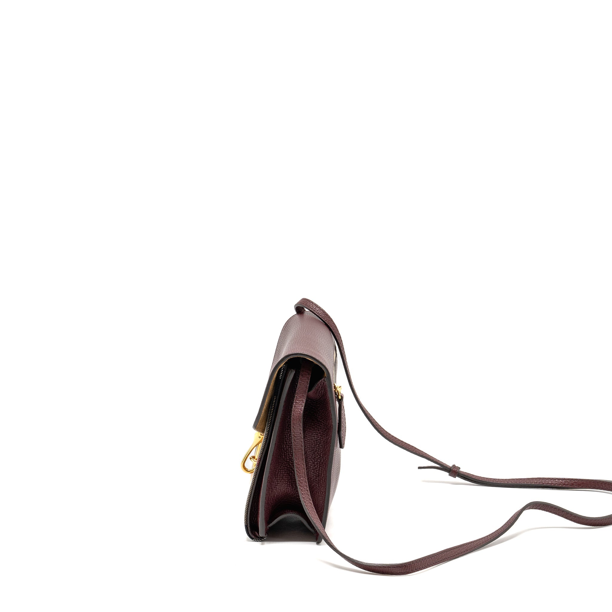 BURBERRY HOUSE CHECK CROSSBODY BAG CANVAS/ CALFSKIN LEATHER MULTICOLOUR BROWN GHW