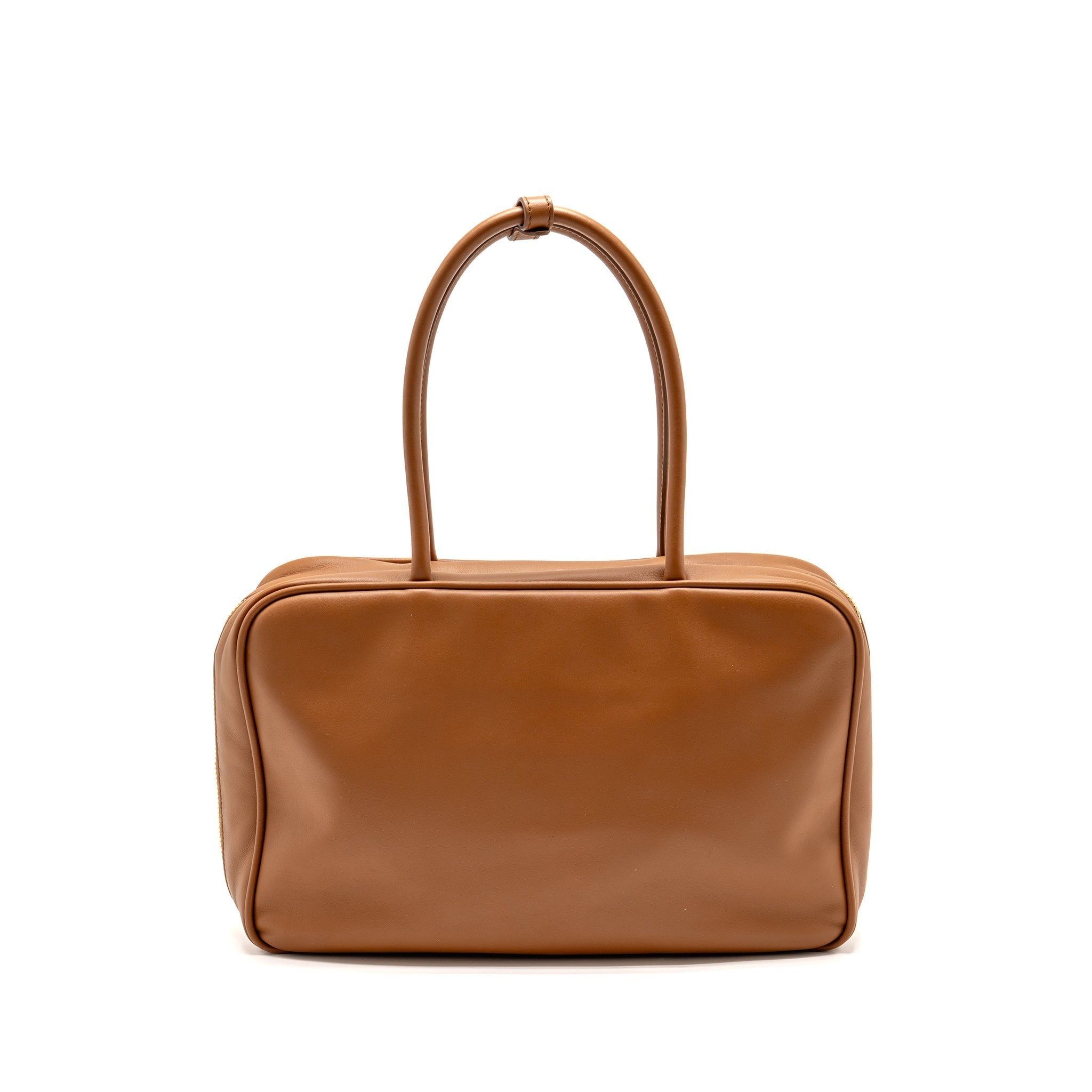 MIU MIU LARGE BEAU BAG CALFSKIN COGNAC GHW