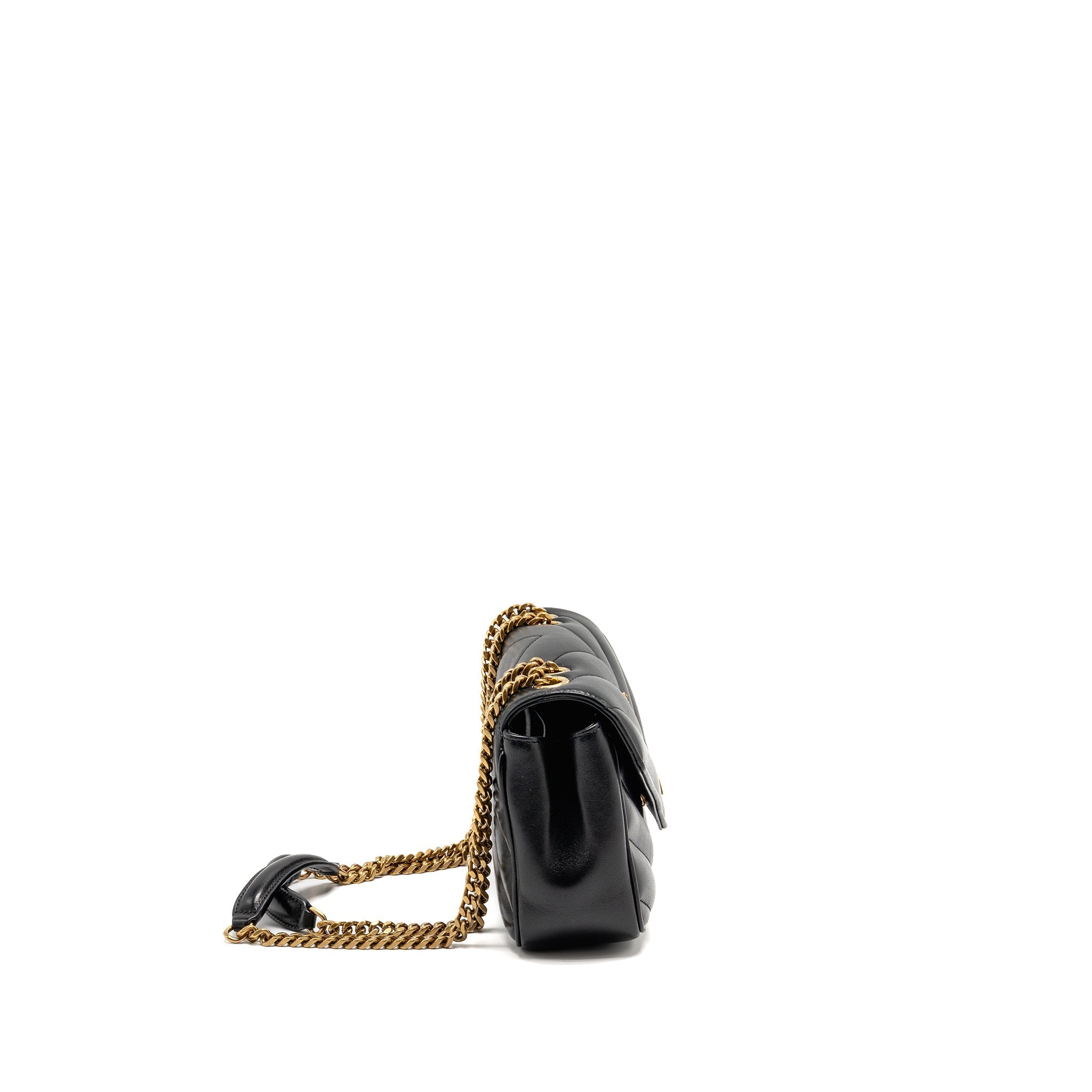 SAINT LAURENT/YSL SMALL LOULOU BAG LAMBSKIN BLACK GHW