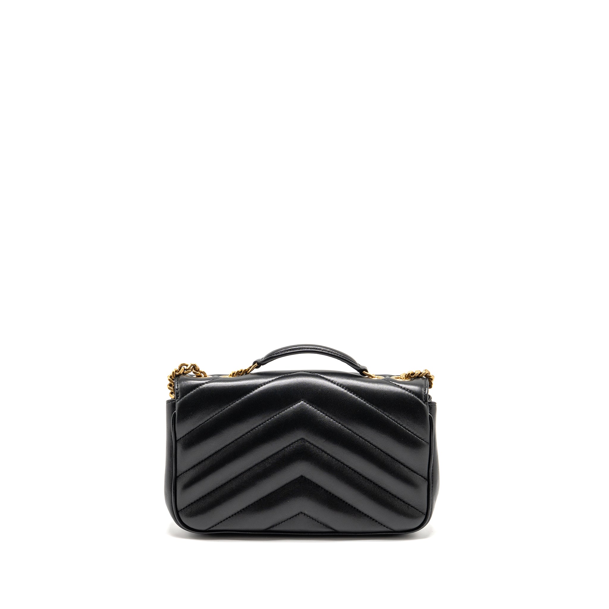 SAINT LAURENT/YSL SMALL LOULOU BAG LAMBSKIN BLACK GHW
