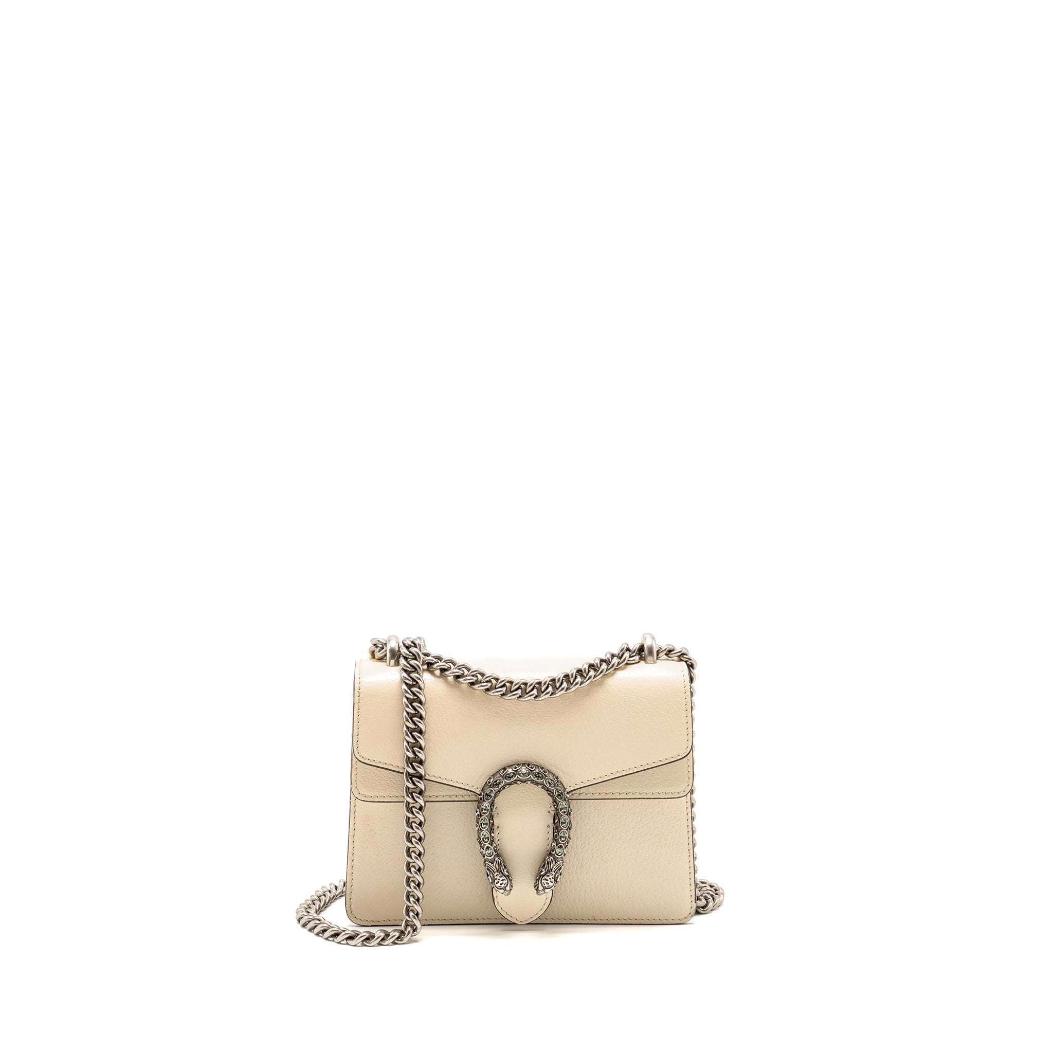 GUCCI MINI DIONYSUS BAG CALFSKIN WHITE SHW