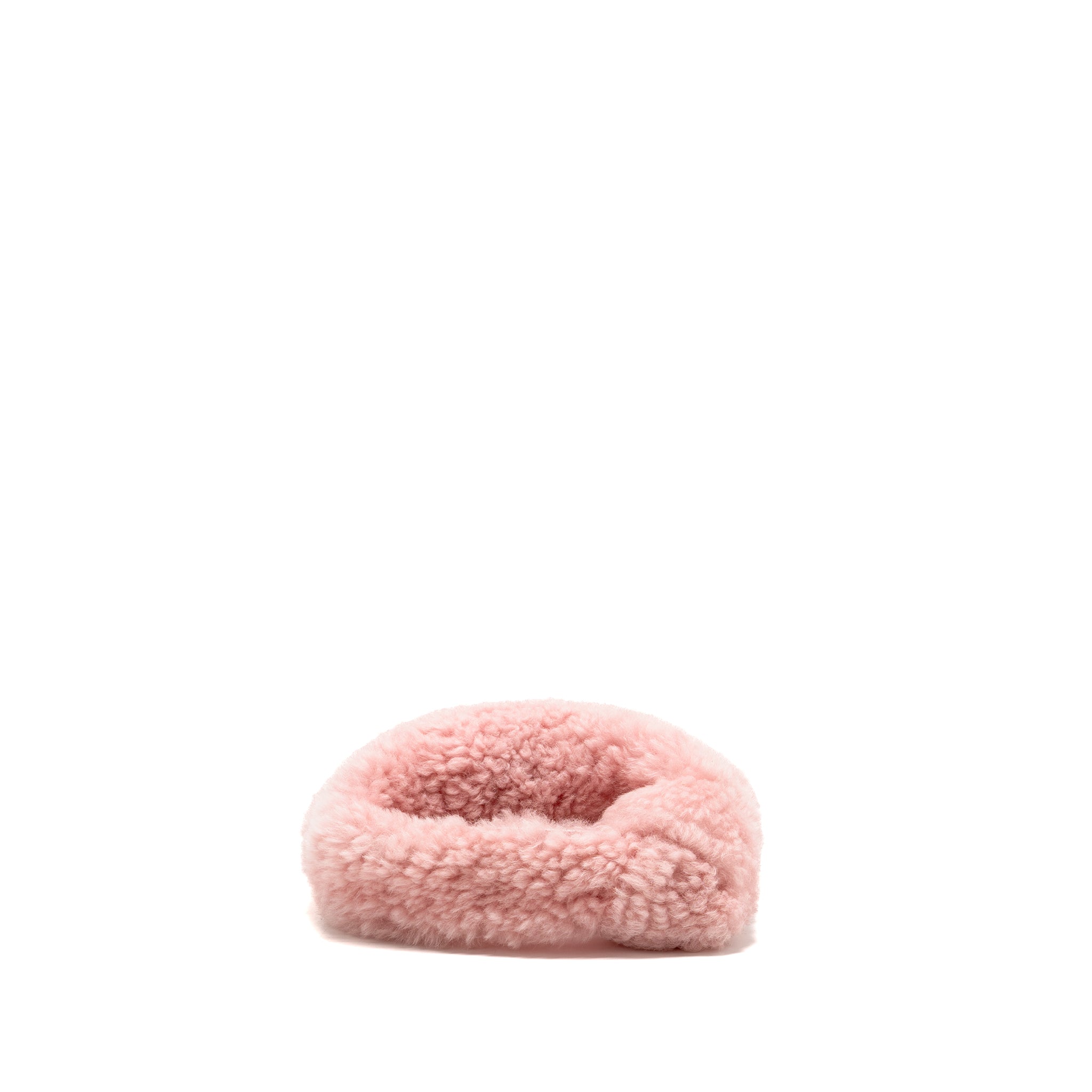 BOTTEGA VENETA MINI JODIE SHEARLING PINK GHW