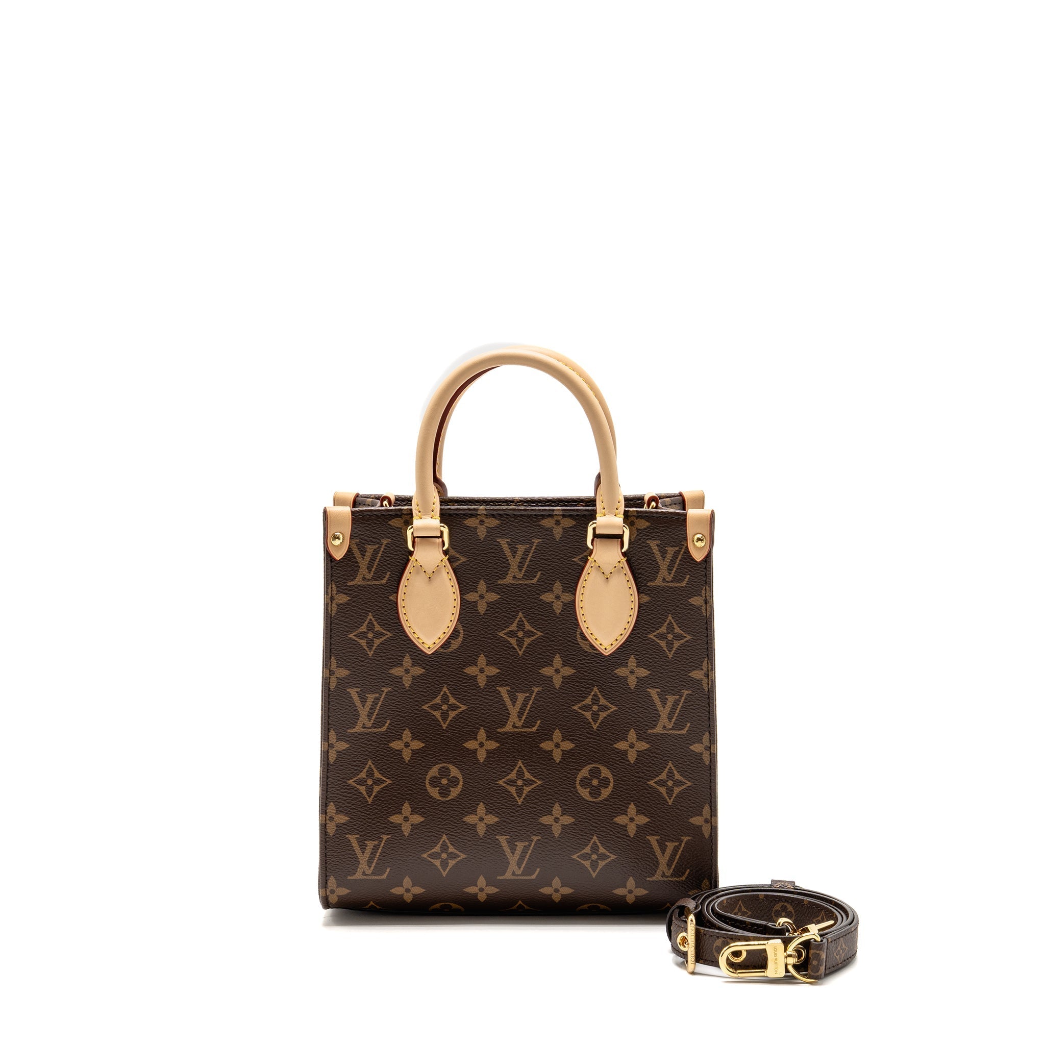 LOUIS VUITTON SAC PLAT BB MONOGRAM CANVAS GHW