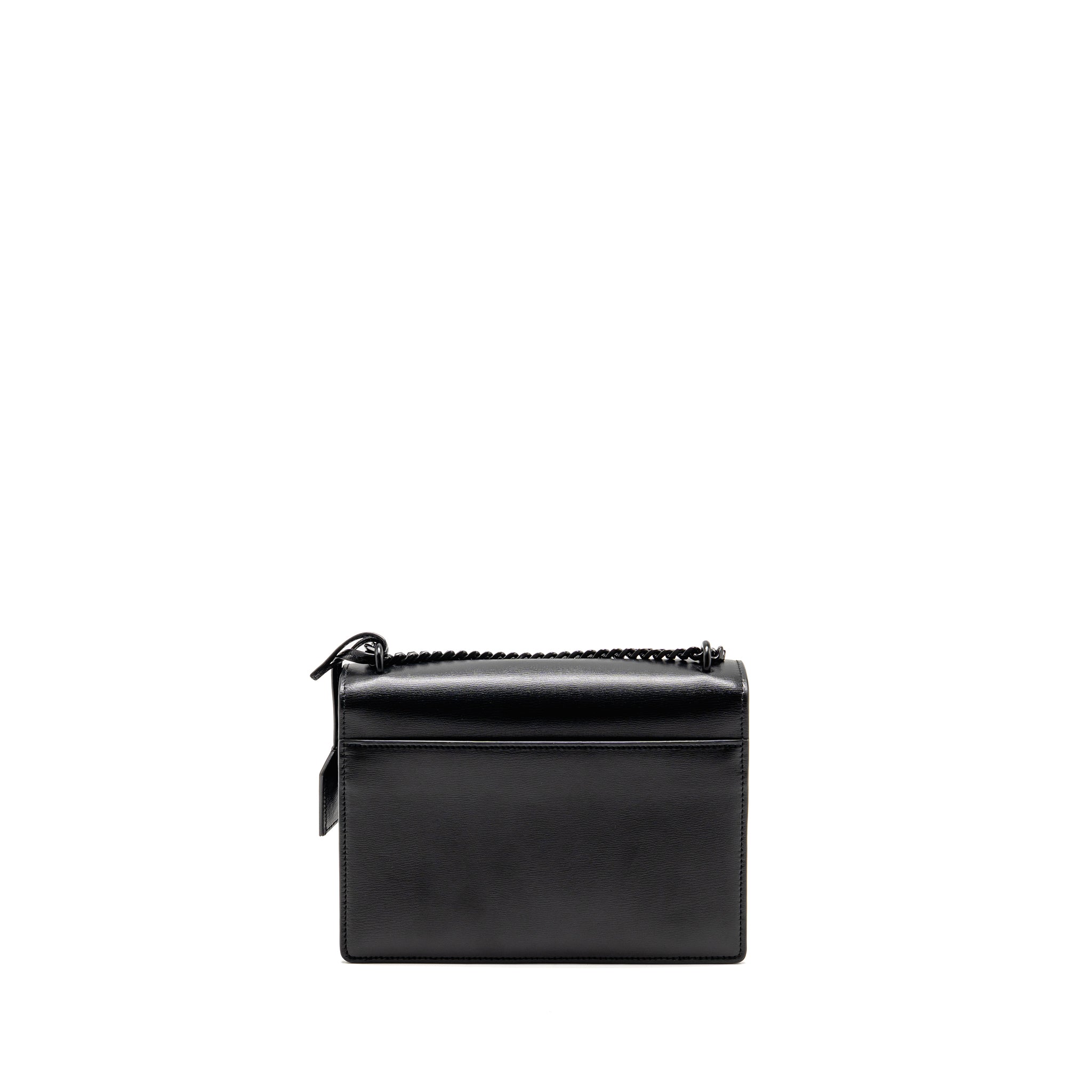 SAINT LAURENT / YSL MEDIUM SUNSET BAG BLACK CALFSKIN BLACK HARDWARE