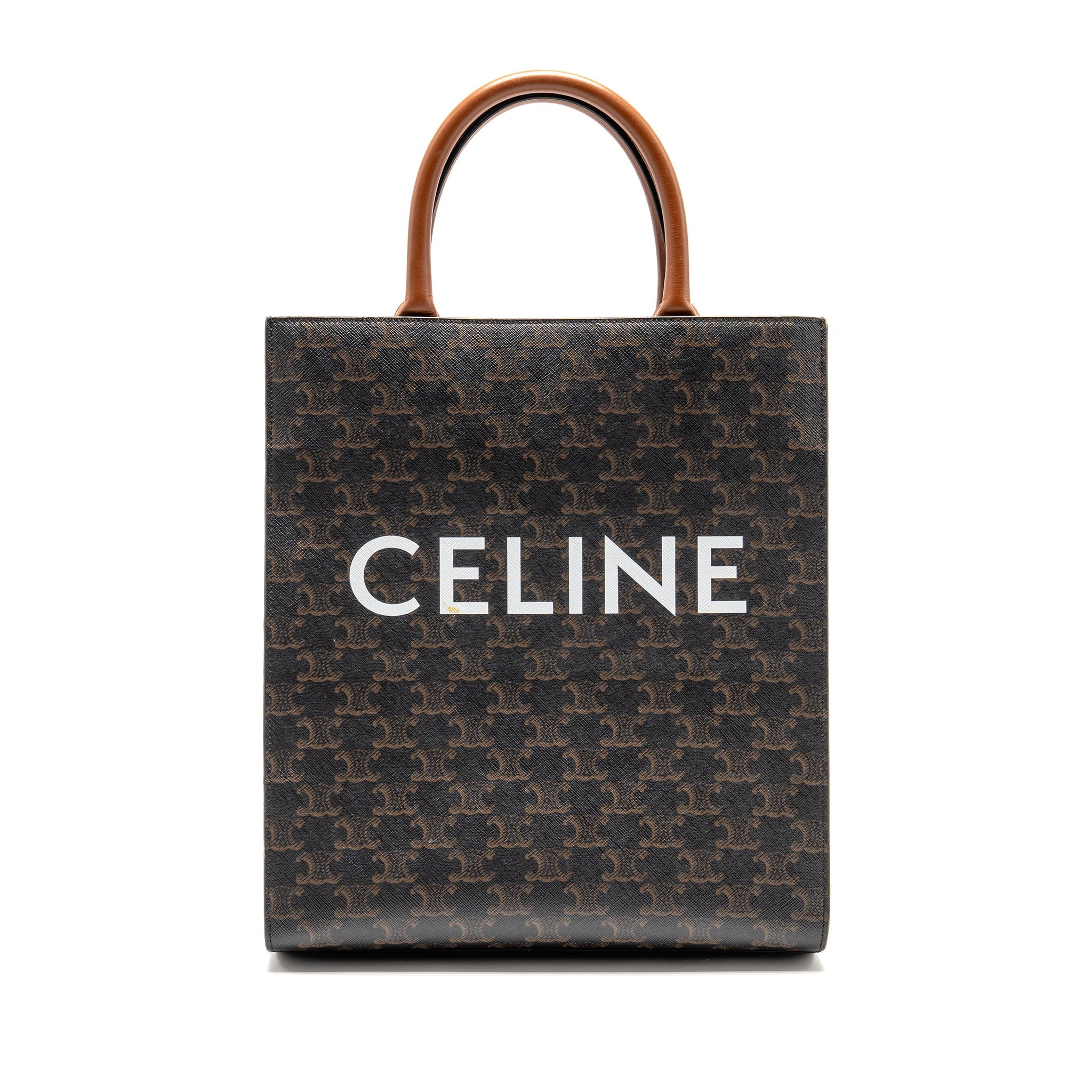 CELINE VERTICAL CABAS TRIOMPHE CANVAS GHW