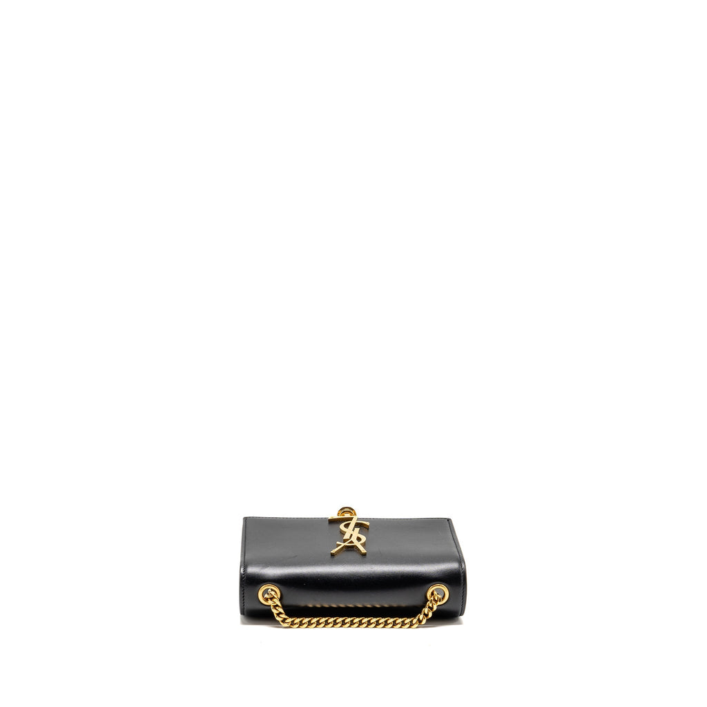 SAINT LAURENT/YSL MINI KATE TASSEL BAG CALFSKIN BLACK GHW