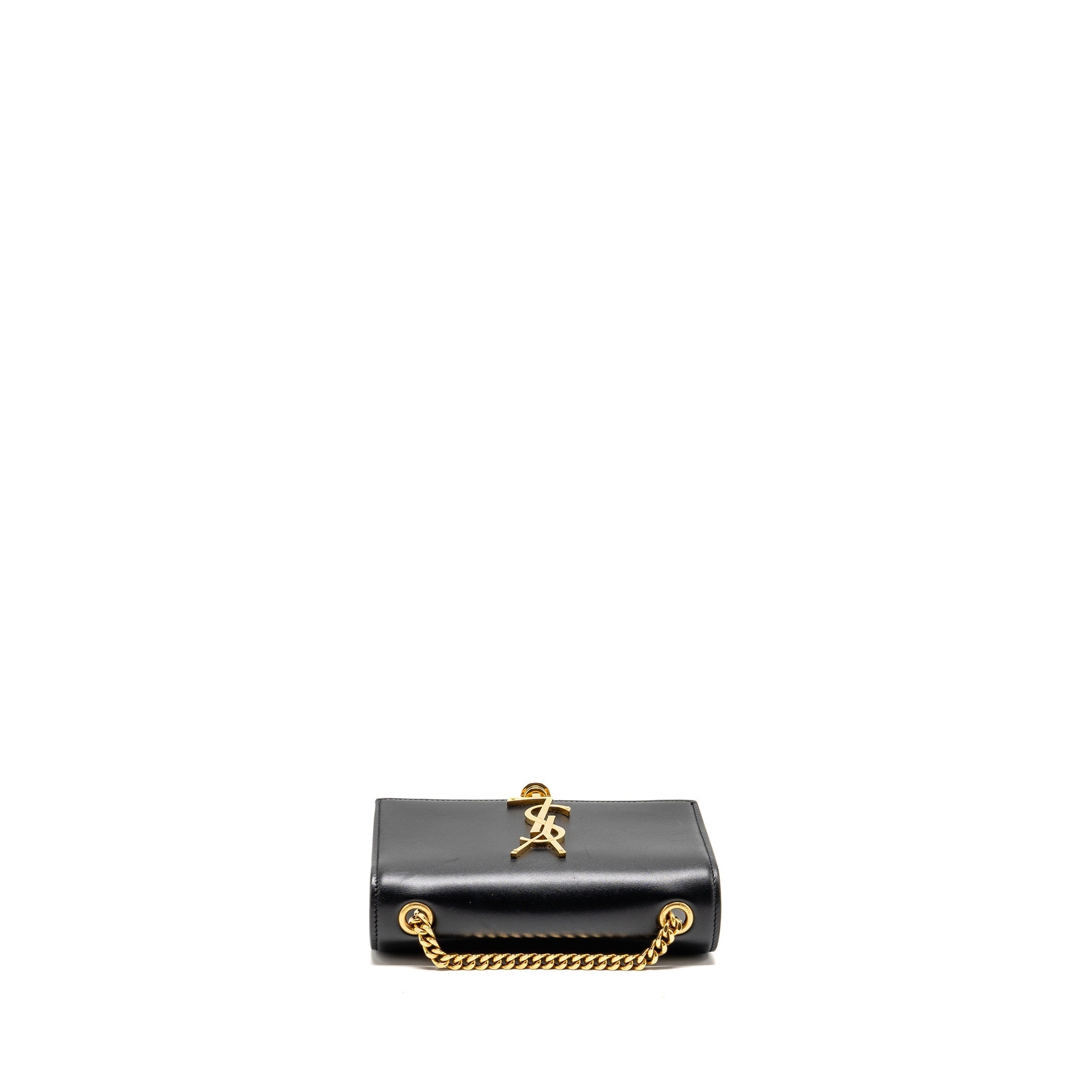 SAINT LAURENT/YSL MINI KATE TASSEL BAG CALFSKIN BLACK GHW