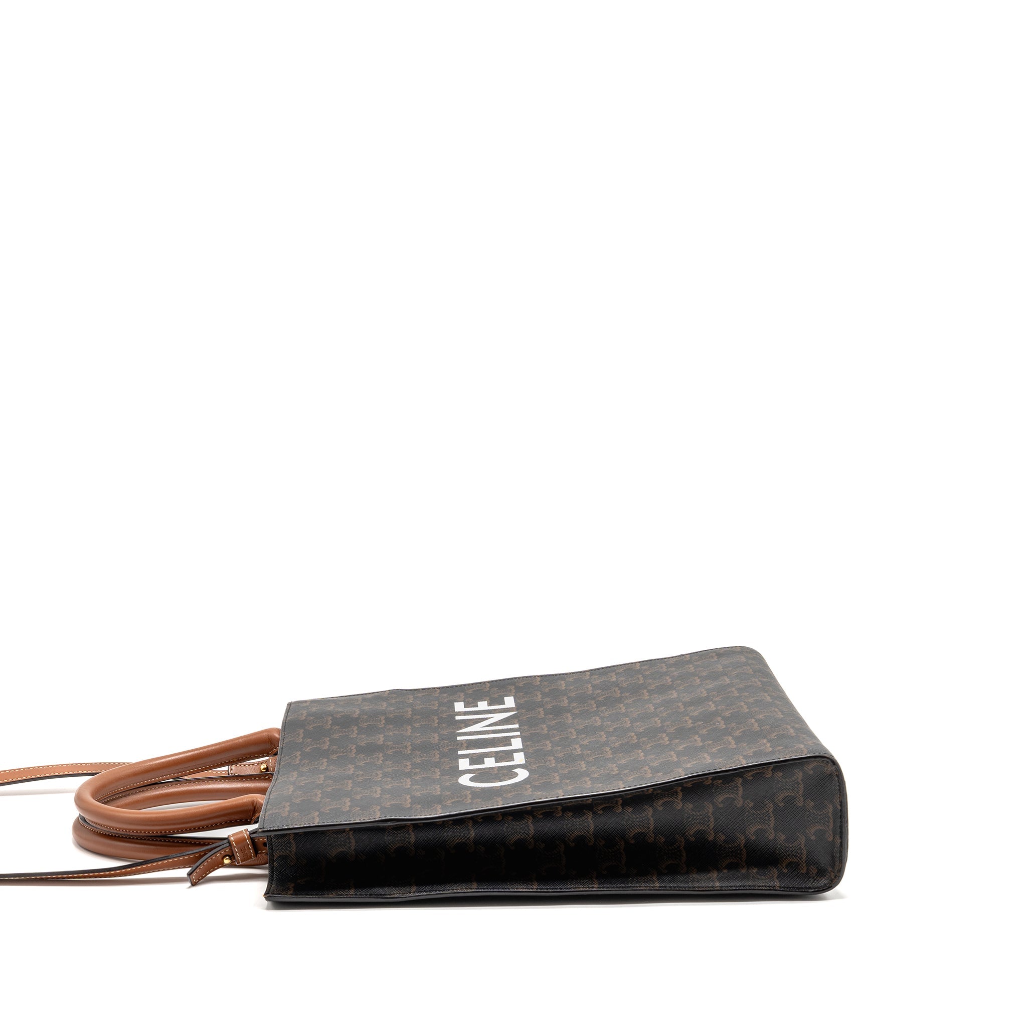 CELINE VERTICAL CABAS TRIOMPHE CANVAS GHW