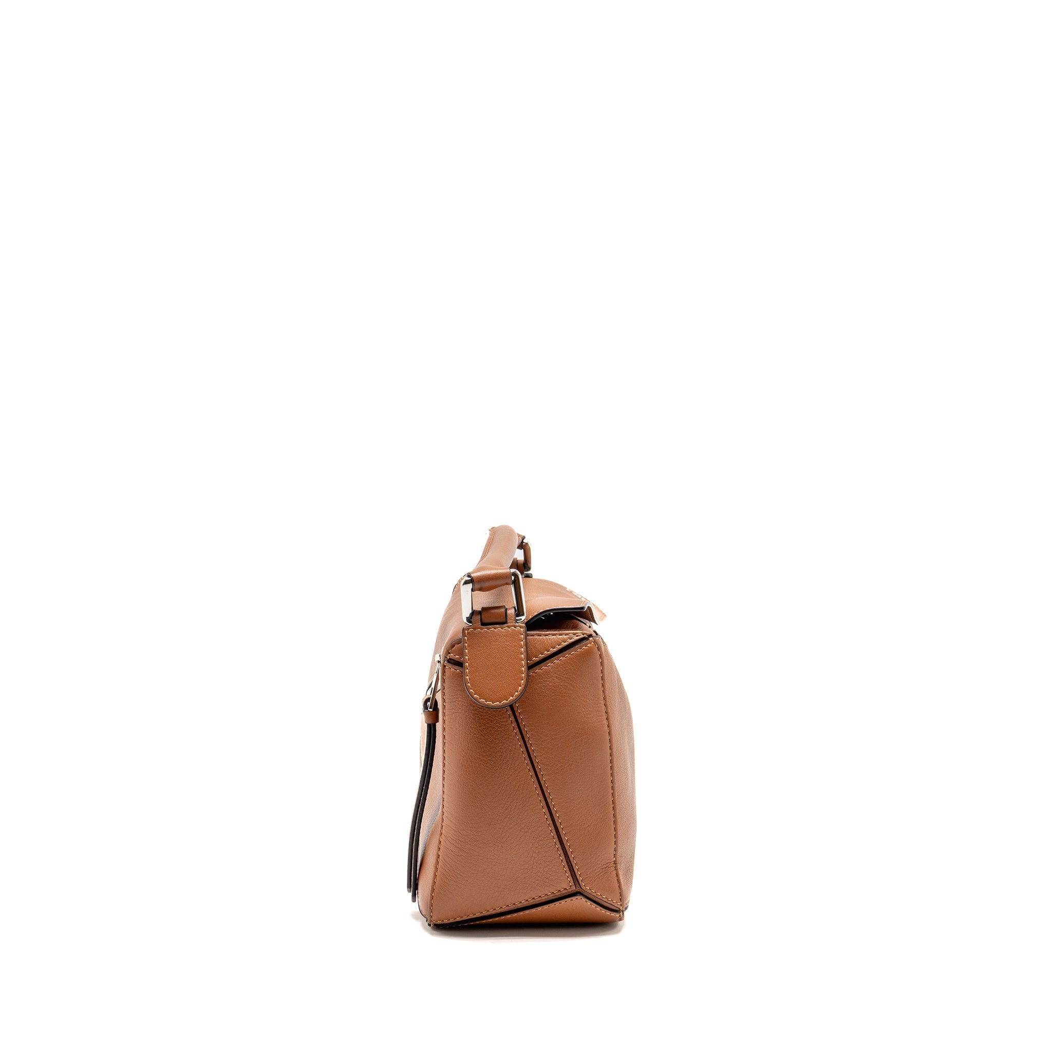 LOEWE SMALL PUZZLE BAG CALFSKIN TAN SHW