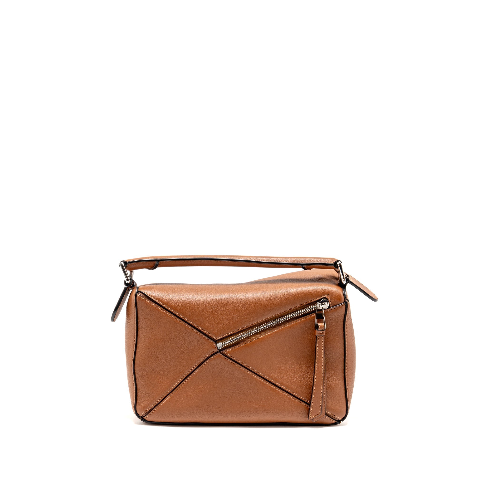 LOEWE SMALL PUZZLE BAG CALFSKIN TAN SHW