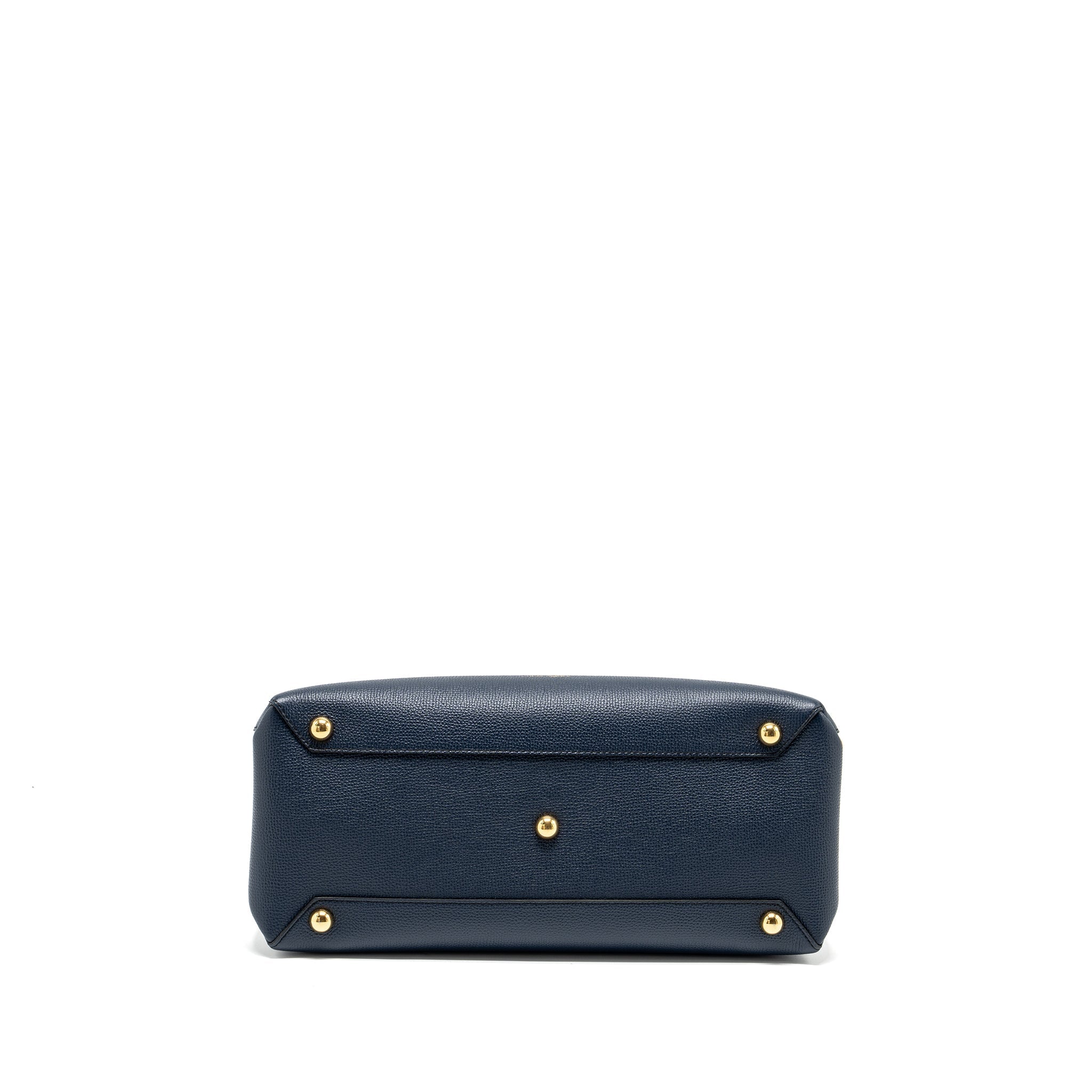 BURBERRY THE LARGE BANNER BAG CALFSKIN DARK BLUE/MULTICOLOUR GHW