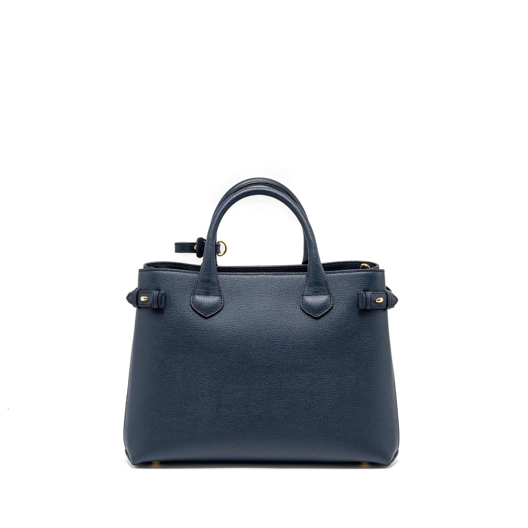 BURBERRY THE LARGE BANNER BAG CALFSKIN DARK BLUE/MULTICOLOUR GHW