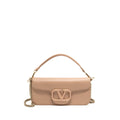 VALENTINO GARAVANI VLOGO SIGNATURE SHOULDER BAG CALFSKIN LIGHT PINK LGHW