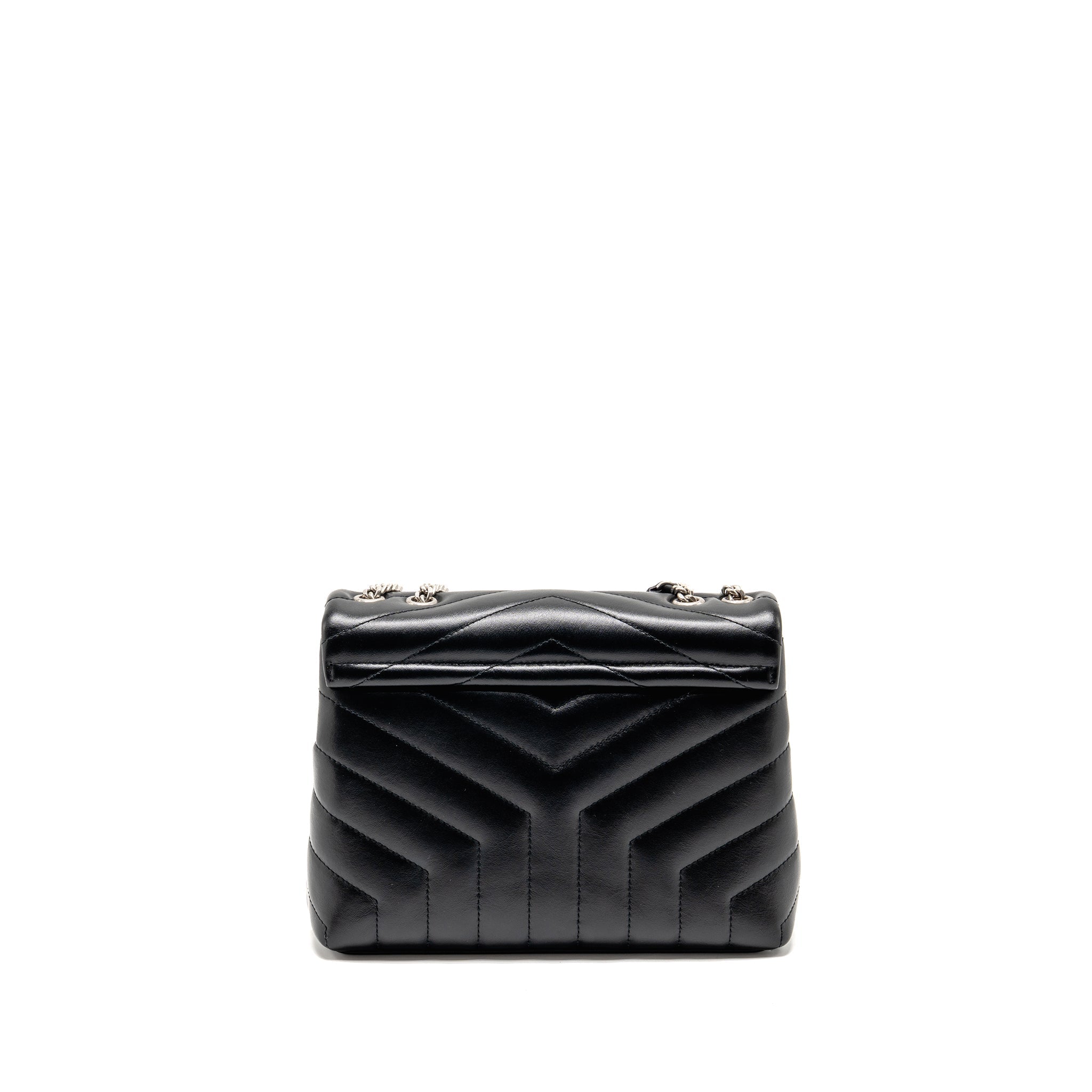 SAINT LAURENT/YSL SMALL LOULOU BAG CALFSKIN BLACK SHW