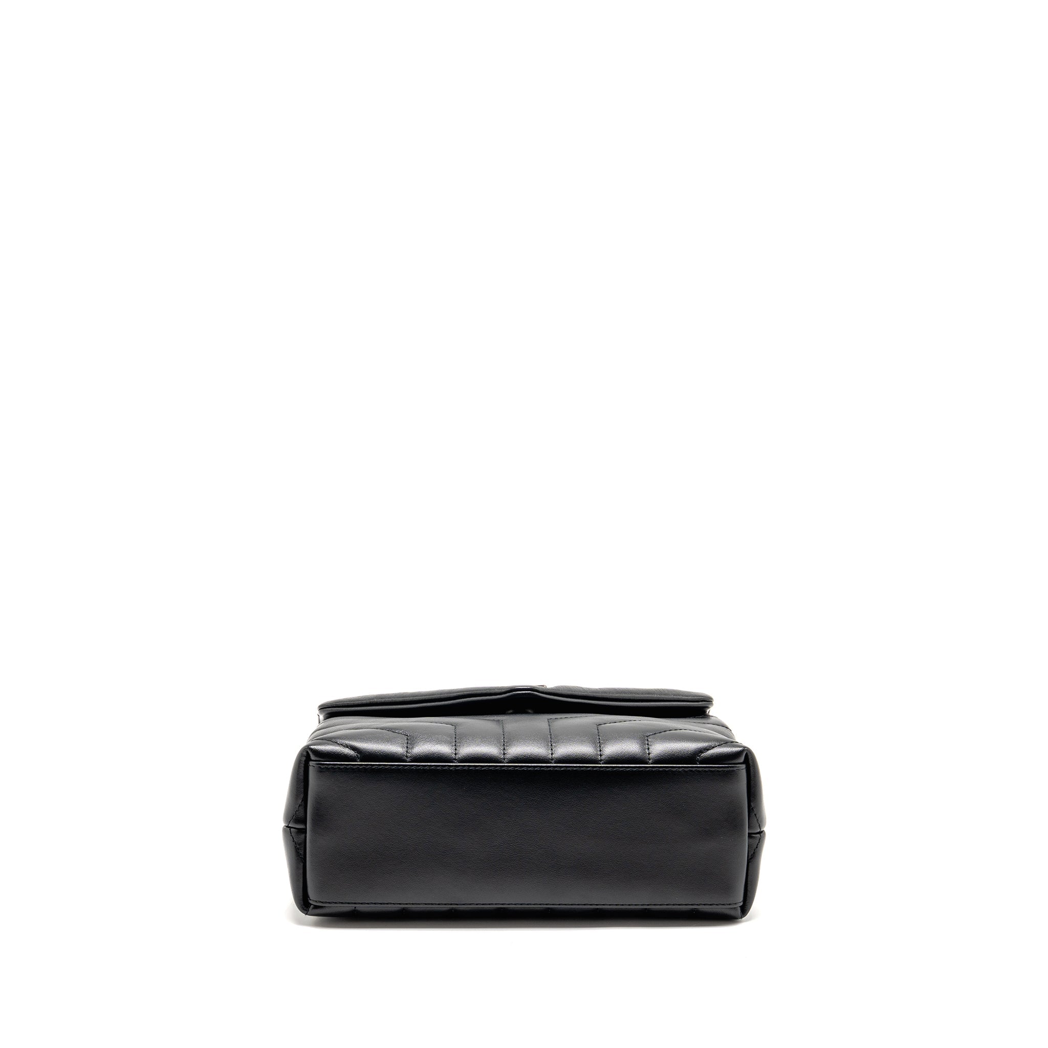 SAINT LAURENT/YSL SMALL LOULOU BAG CALFSKIN BLACK SHW