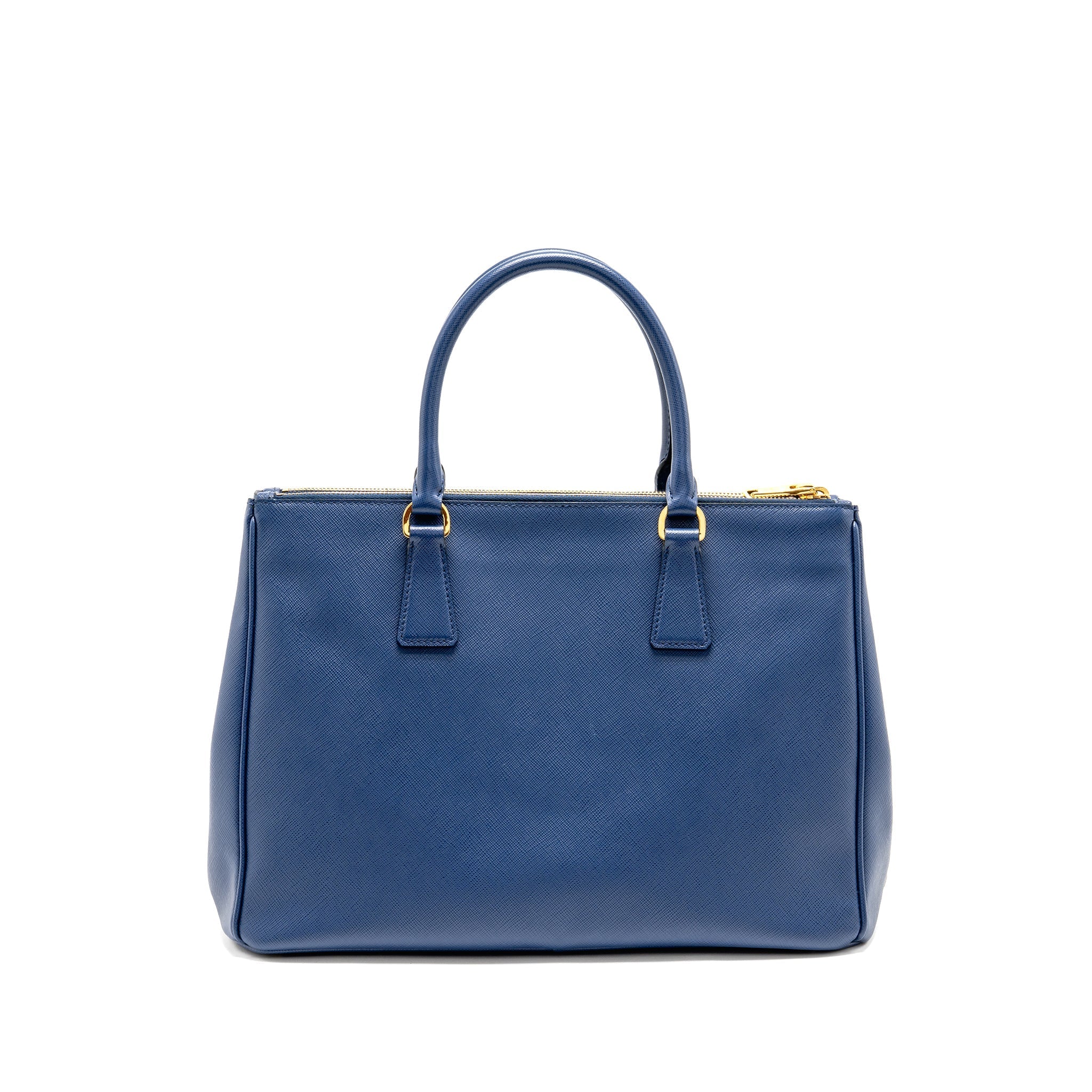 PRADA LARGE SAFFIANO TOTE BAG GALLERIA SAFFIANO LEATHER BLUETTE GHW