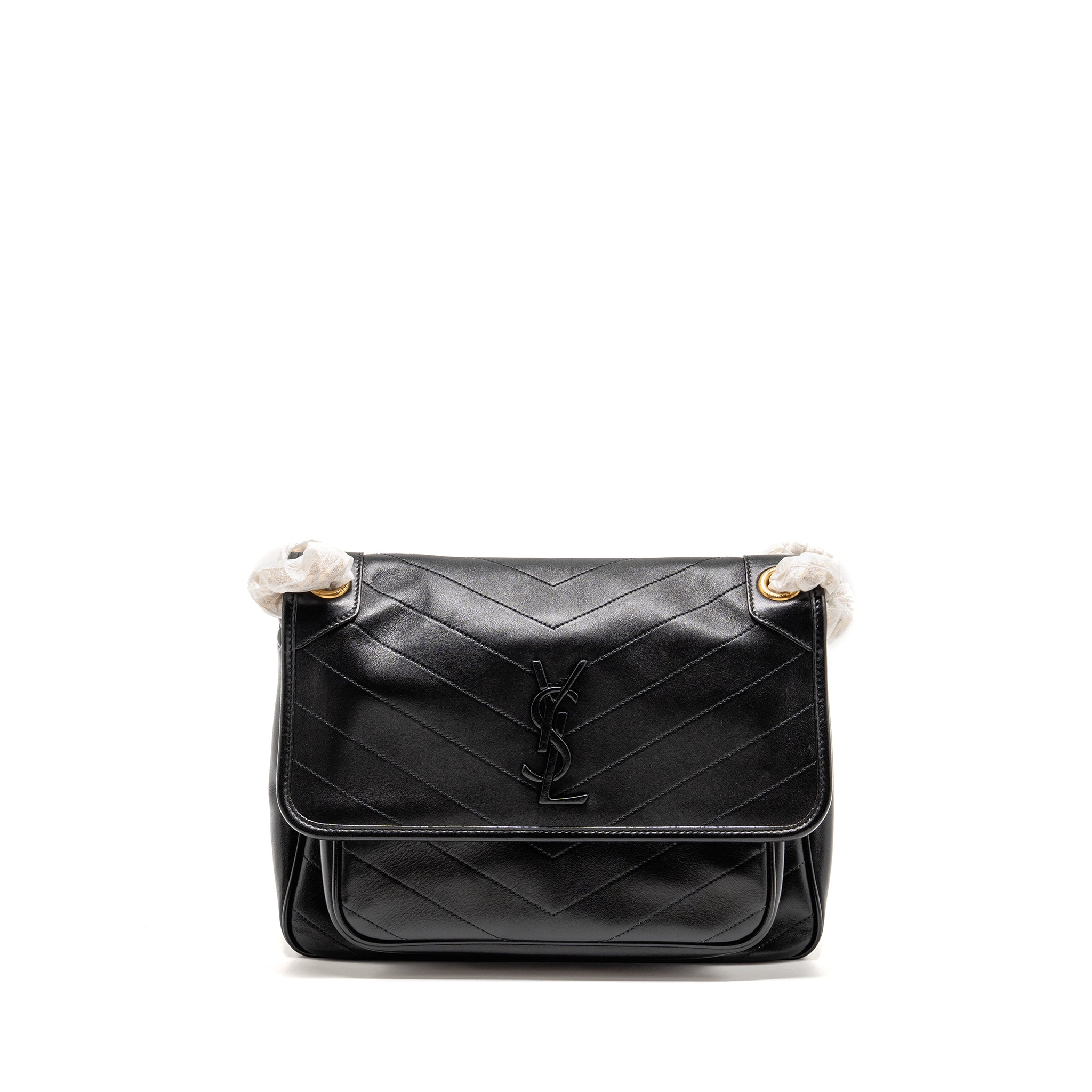 SAINT LAURENT MEDIUM NIKI BAG LAMBSKIN BLACK GHW
