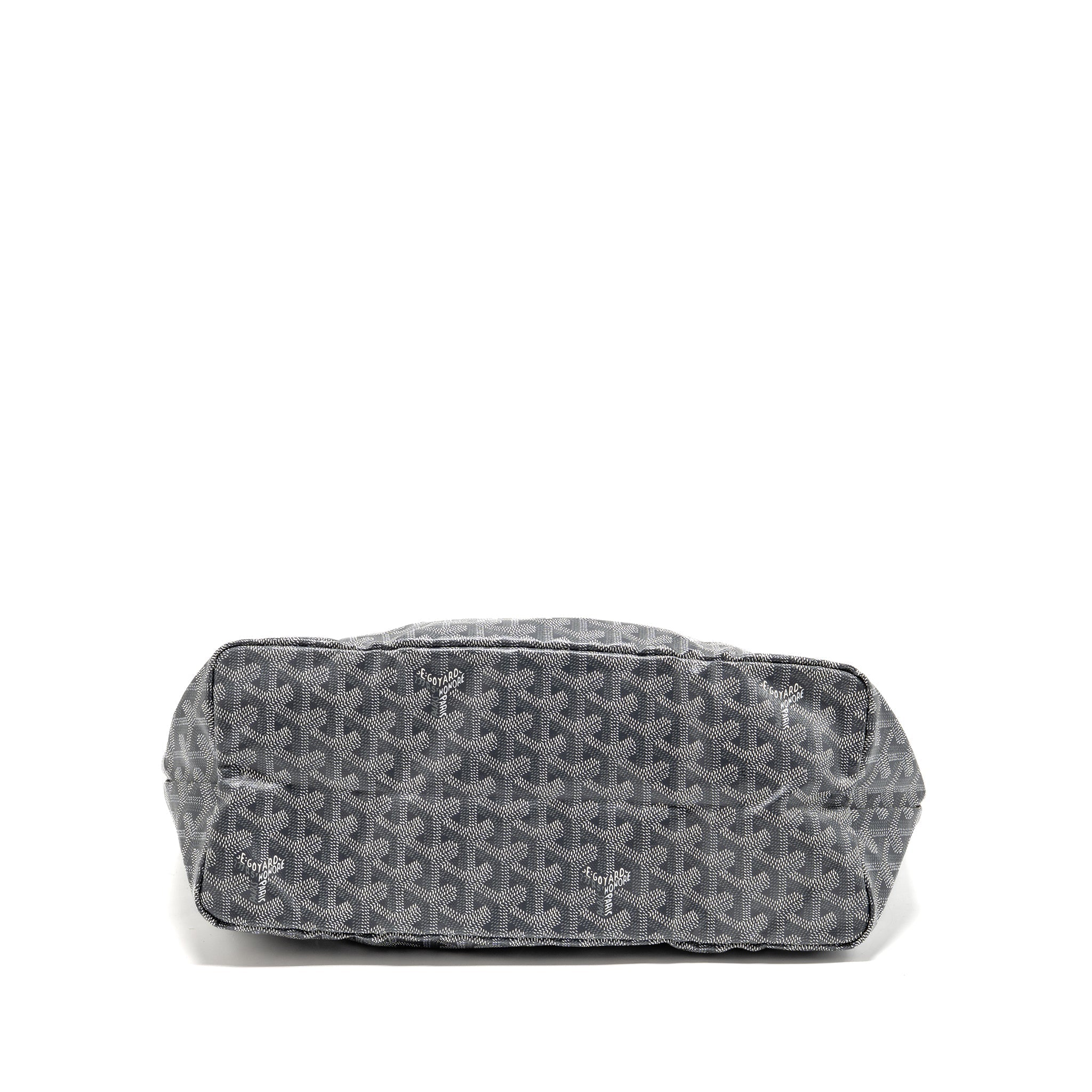 GOYARD SAINT LOUIS PM TOTE GOYARDLINE CANVAS GREY SHW