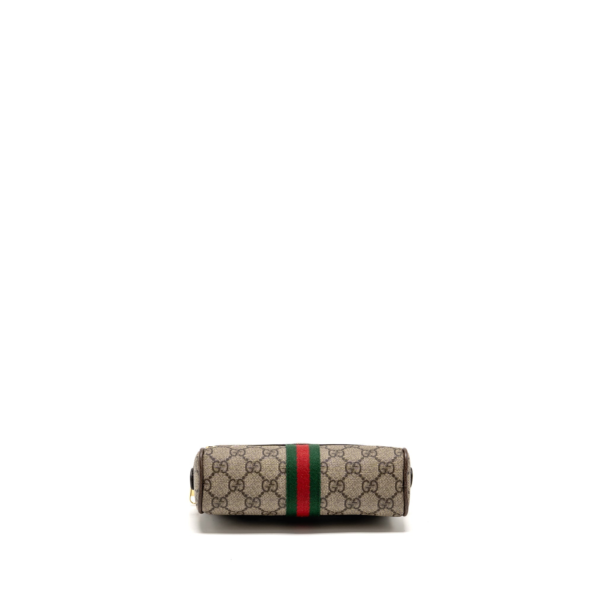 GUCCI SIZE 85 OPHIDIA SMALL BELT BAG GG SUPREME CANVAS GHW