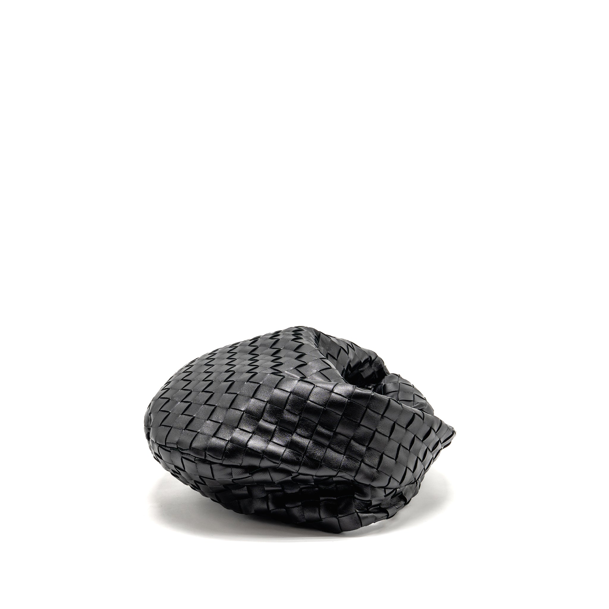 BOTTEGA VENETA SMALL JODIE INTRECCIATO LEATHER BLACK SHW