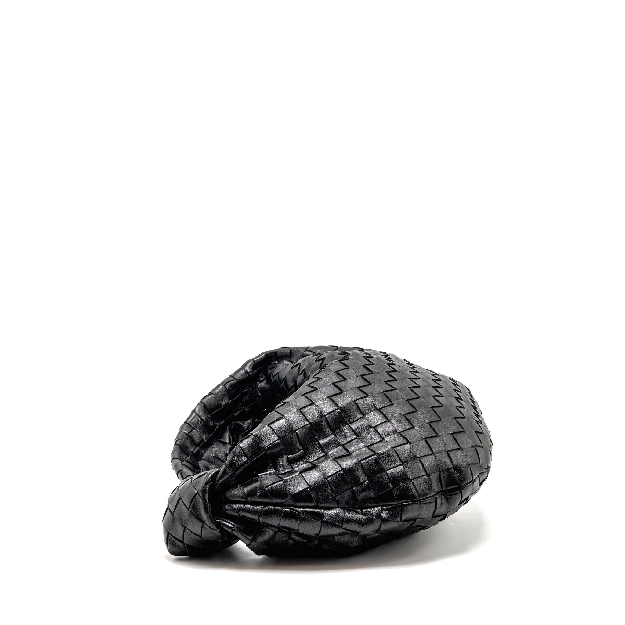 BOTTEGA VENETA SMALL JODIE INTRECCIATO LEATHER BLACK SHW