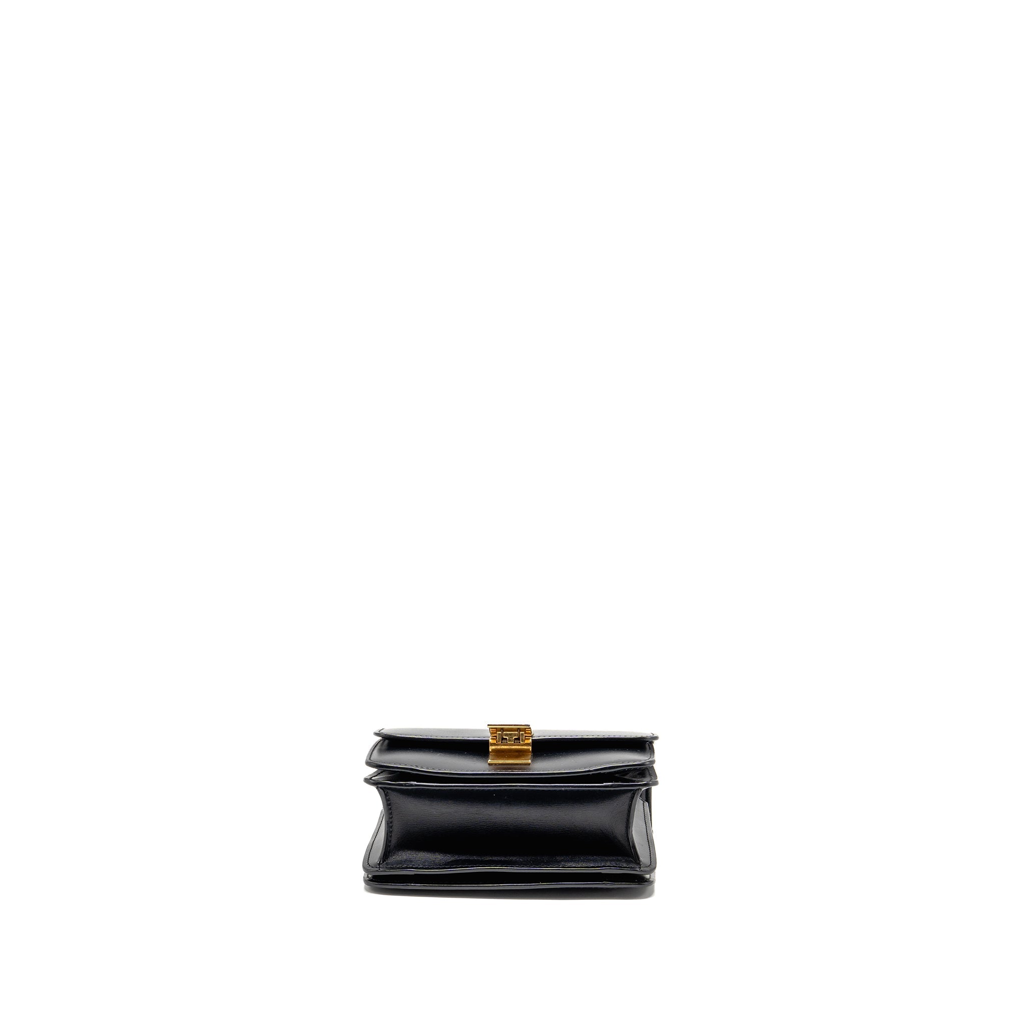 CELINE MINI CLASSIC BOX BAG CALFSKIN BLACK GHW