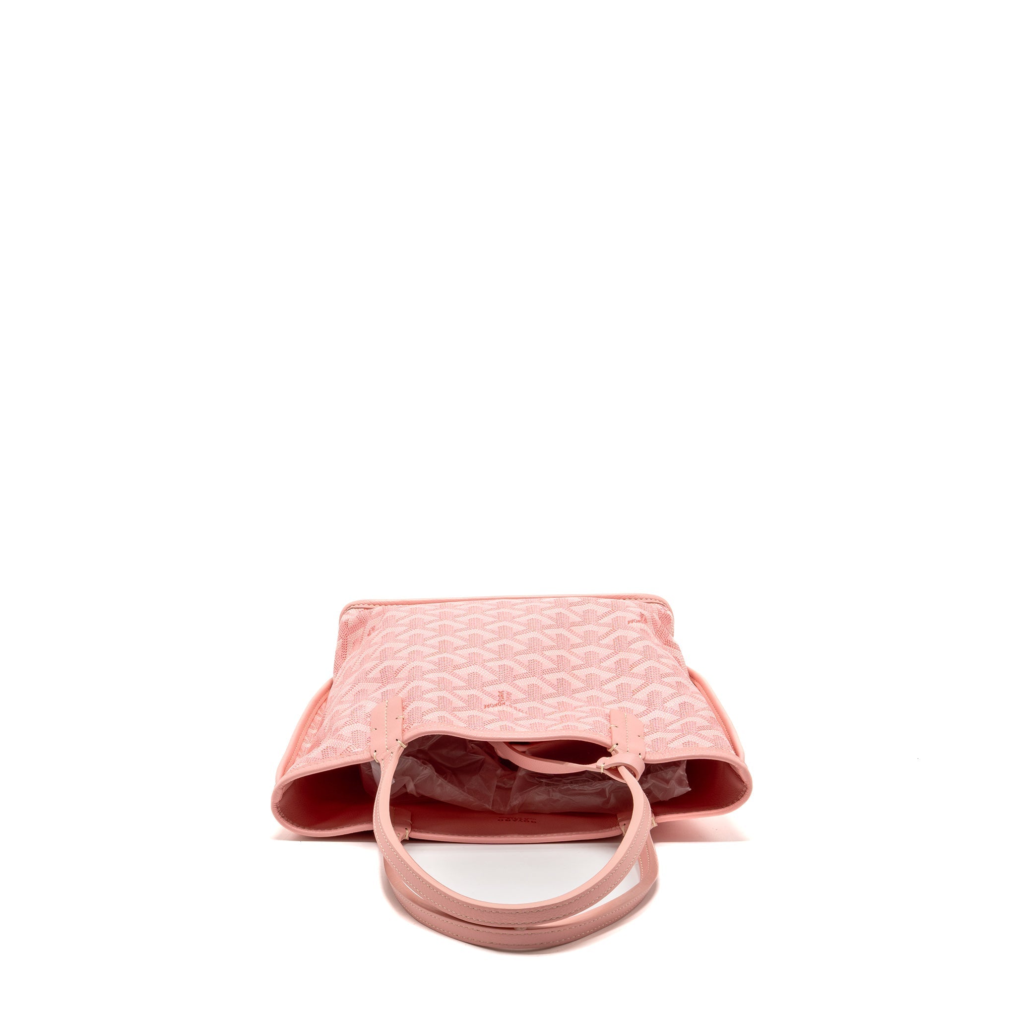 GOYARD MINI ANJOU TOTE GOYARDINE CANVAS / CALFSKIN PINK