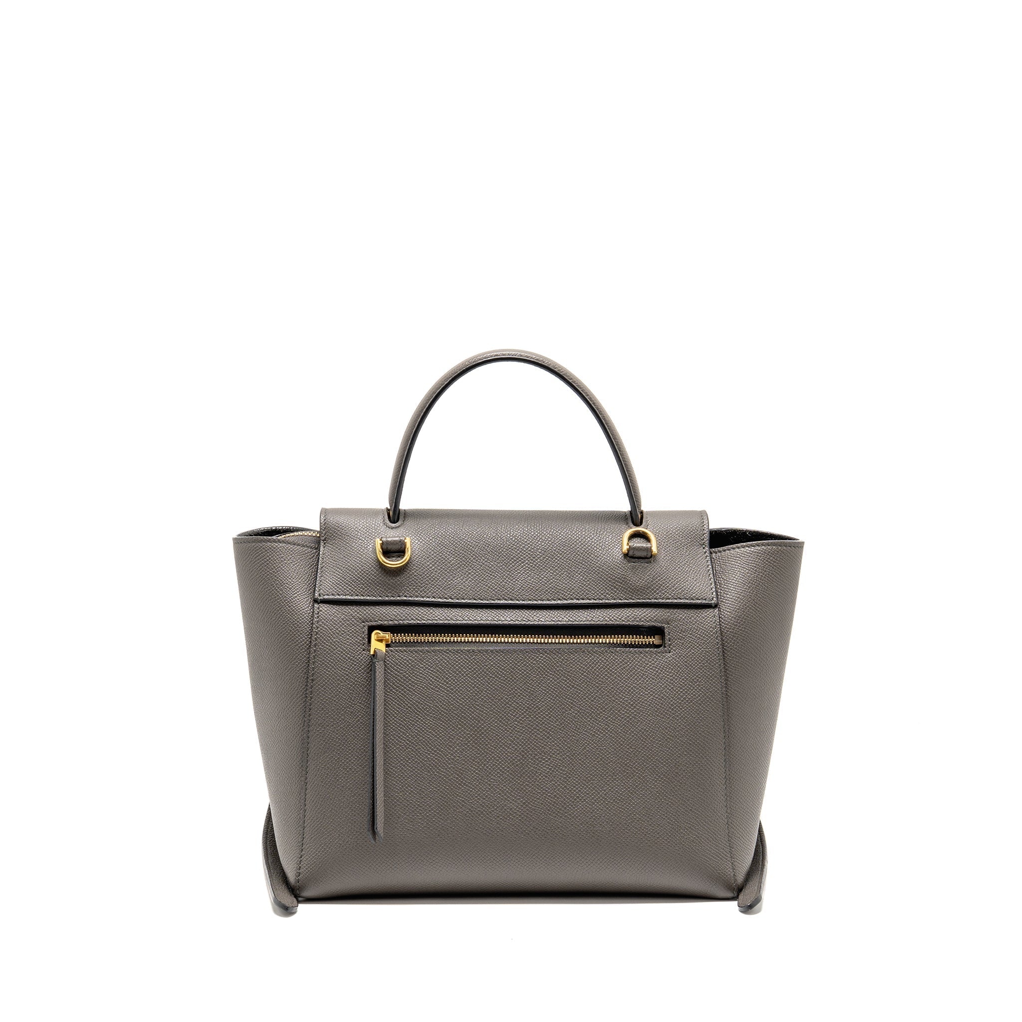 CELINE MICRO BELT BAG CALFSKIN GREY GHW