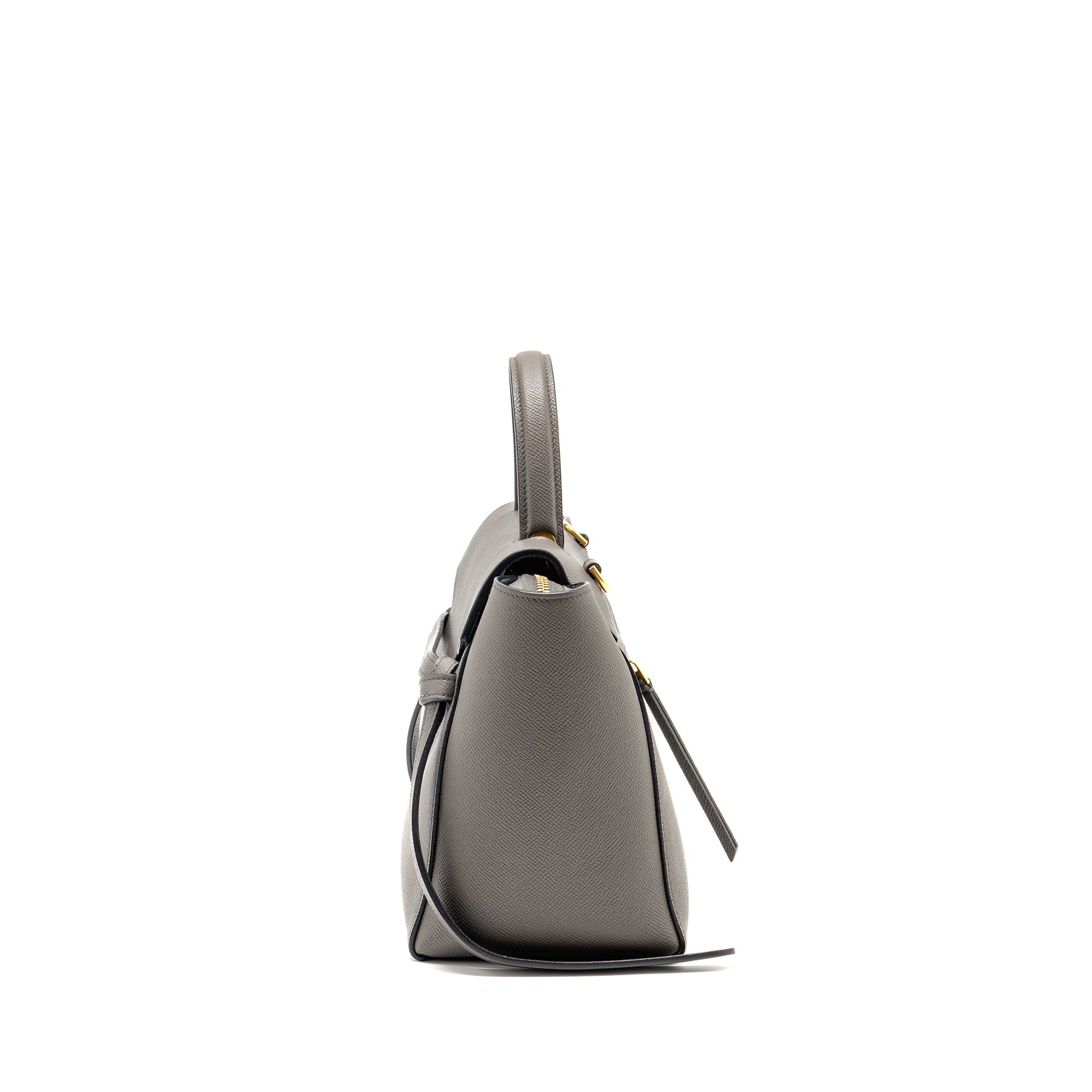 CELINE MICRO BELT BAG CALFSKIN GREY GHW