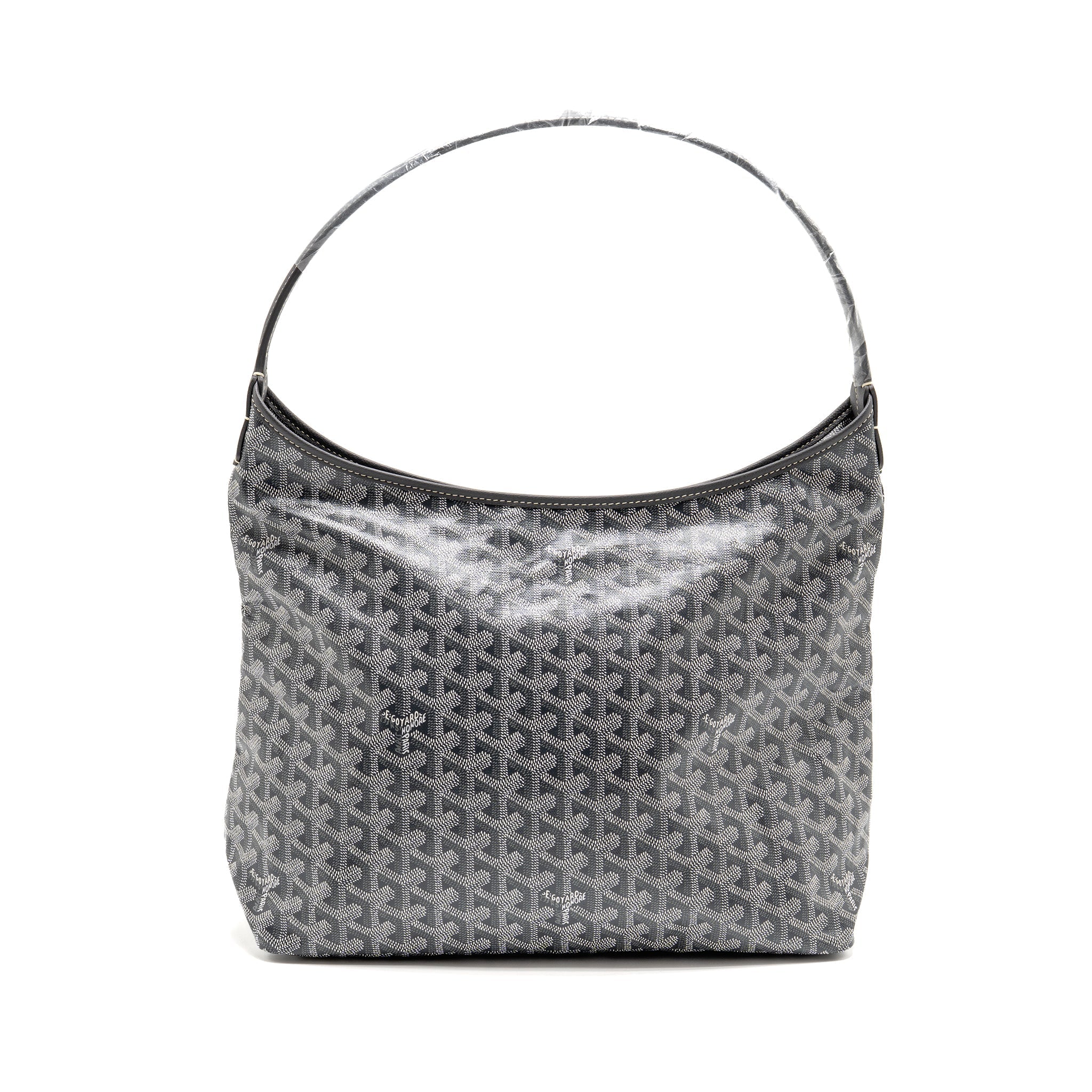 GOYARD BOHEME HOBO BAG PM GOYARDINE CANVAS GRIS SHW