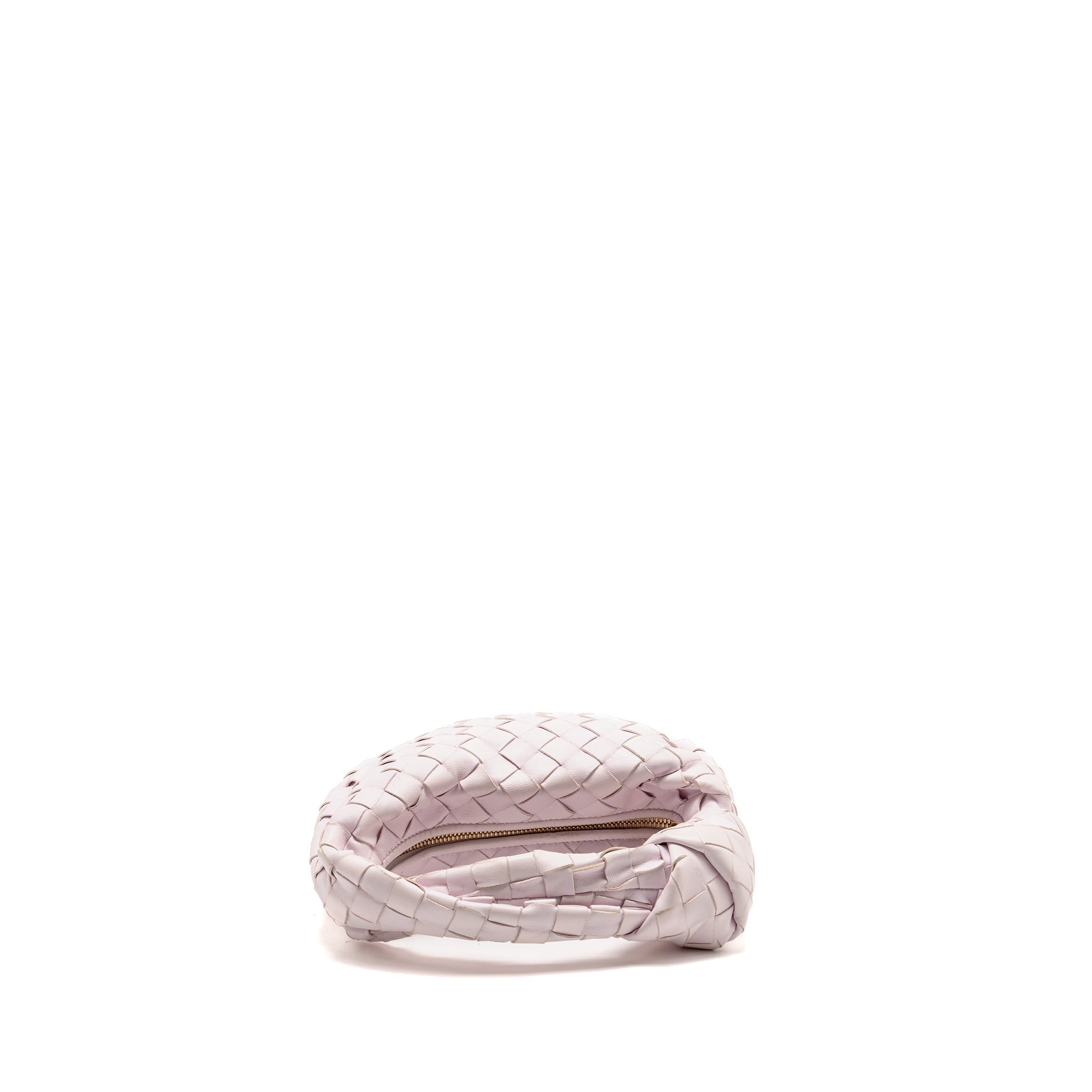 BOTTEGA VENETA MINI JODIE LAMBSKIN LIGHT PINK GHW
