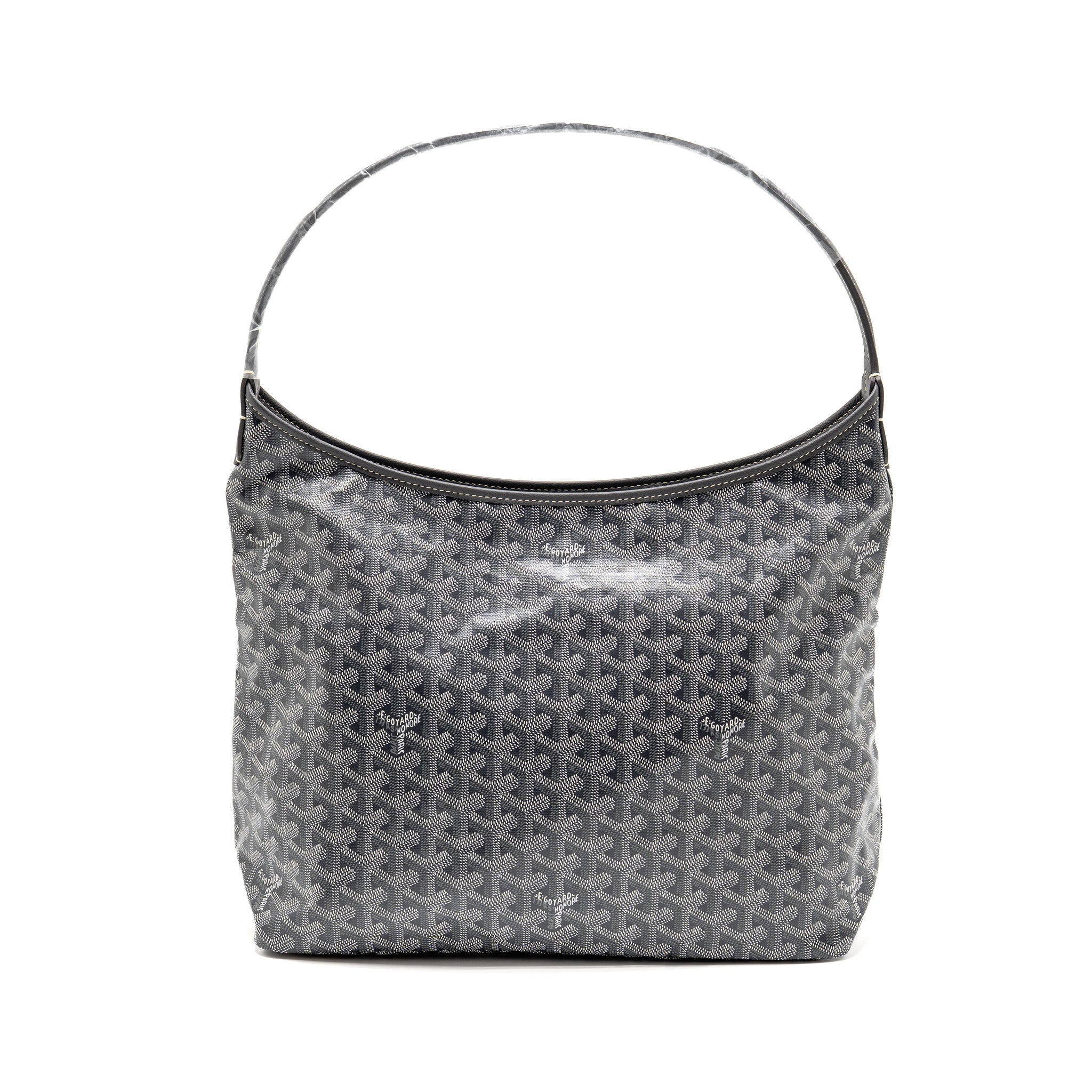 GOYARD BOHEME HOBO BAG PM GOYARDINE CANVAS GRIS SHW
