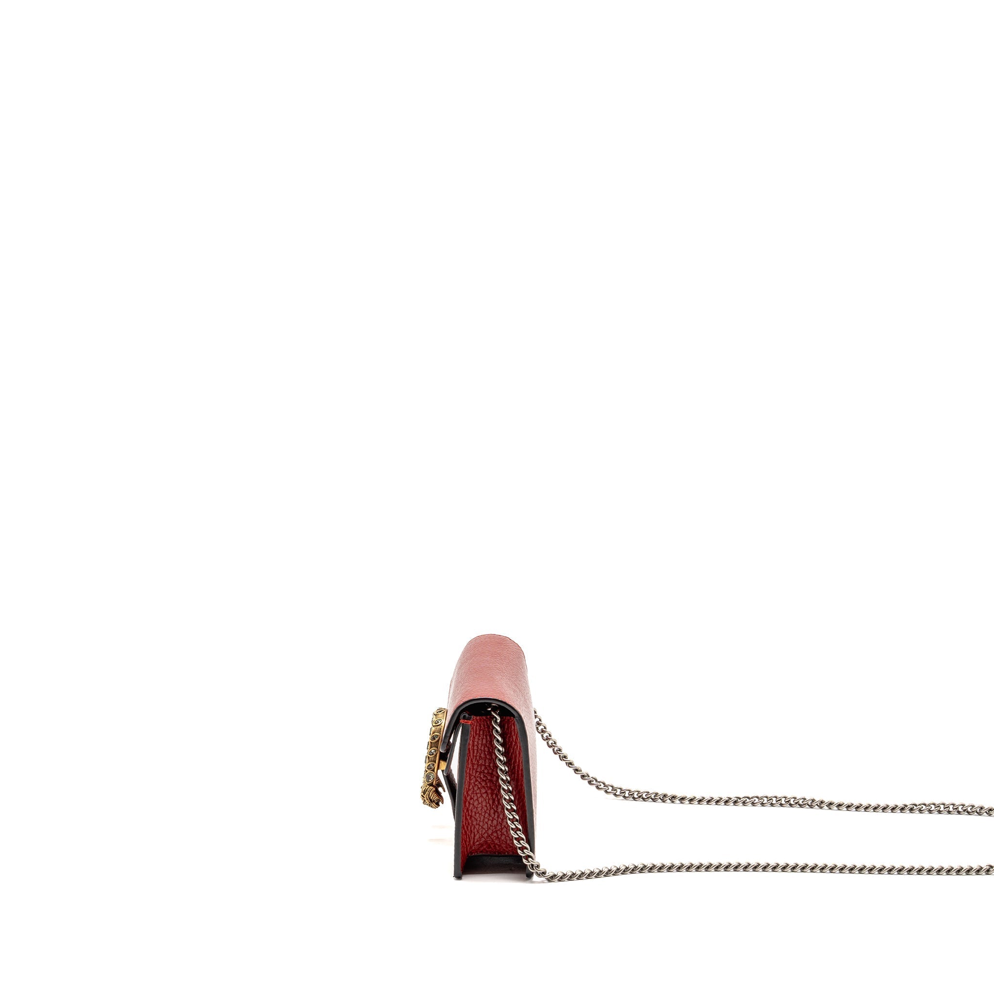 GUCCI DIONYSUS MINI BAG CALFSKIN RED MULTICOLOUR HARDWARE