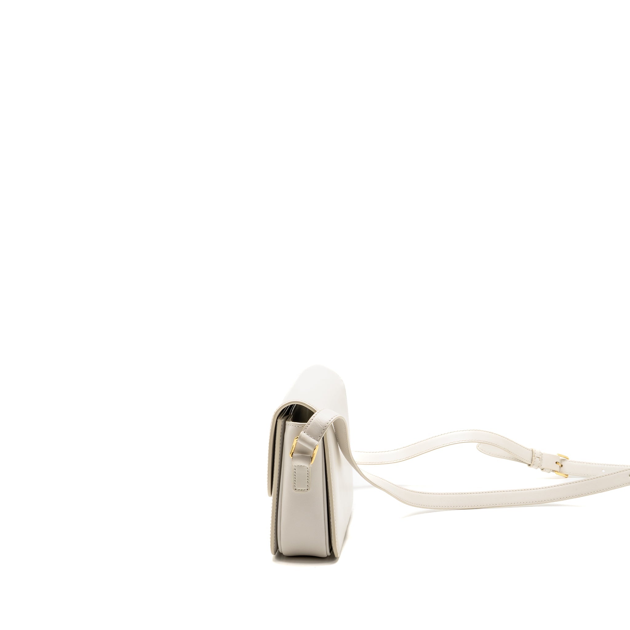 CELINE TEEN TRIOMPHE BAG CALFSKIN WHITE IVORY GHW