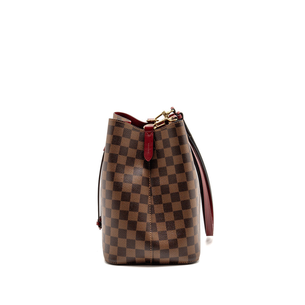 LOUIS VUITTON NEO NOE DAMIER EBENE CANVAS BROWN / BERRY GHW