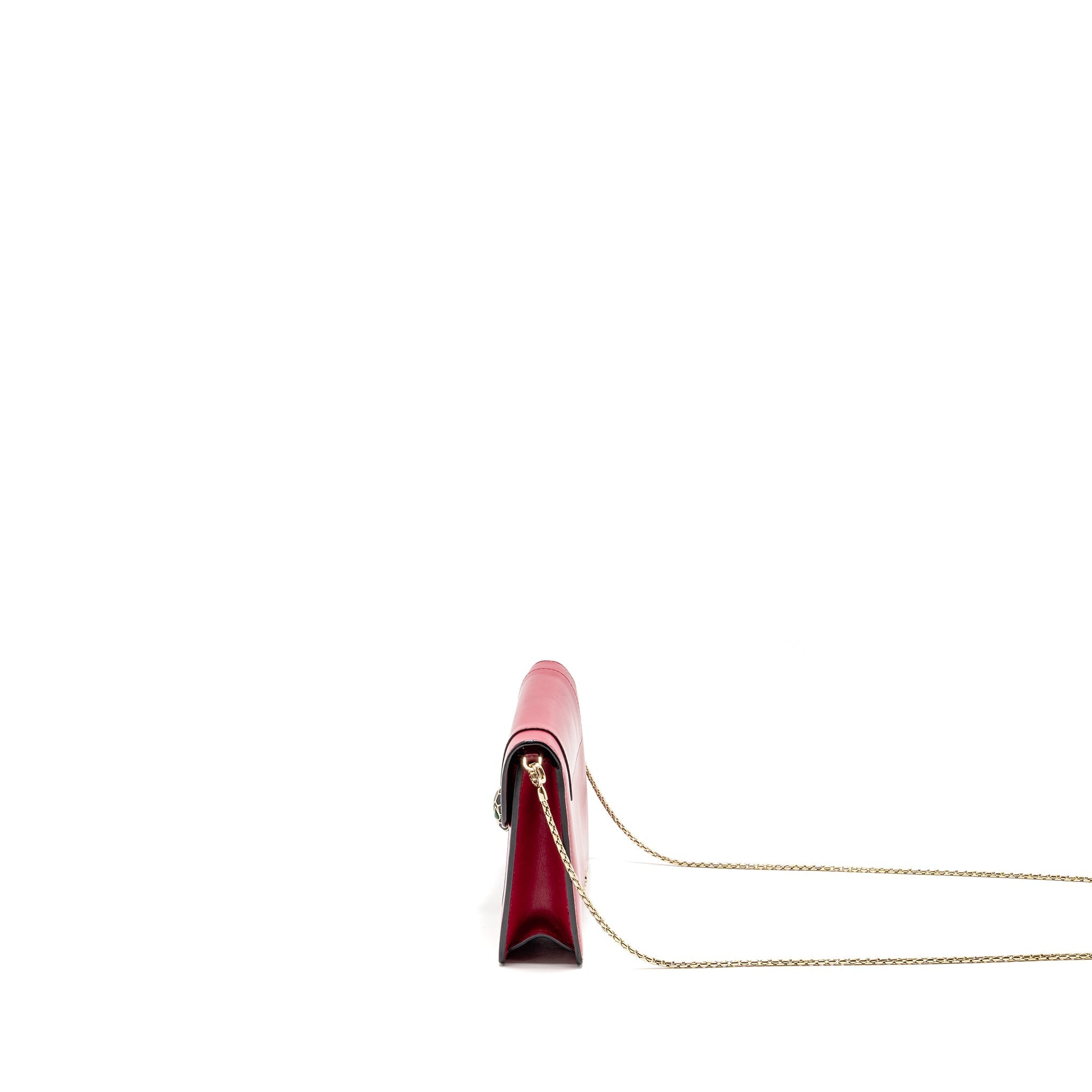 BVLGARI SERPENTI FOREVER CHAIN BAG CALFSKIN PINK LGHW
