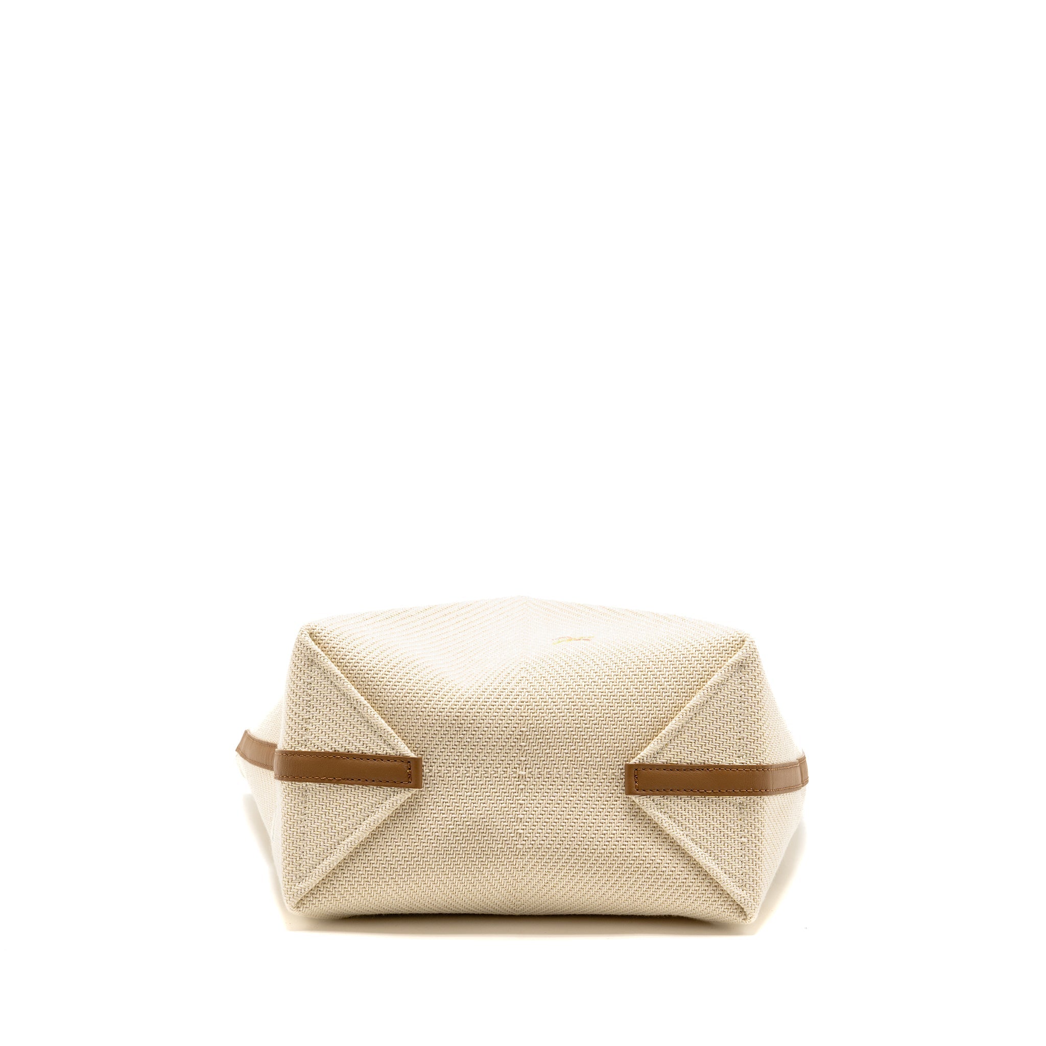 LOEWE SUNA FUJITA LIMITED EDITION MEDIUM PUZZLE FOLD TOTE BAG CANVAS/LEATHER BEIGE/MULTICOLOUR