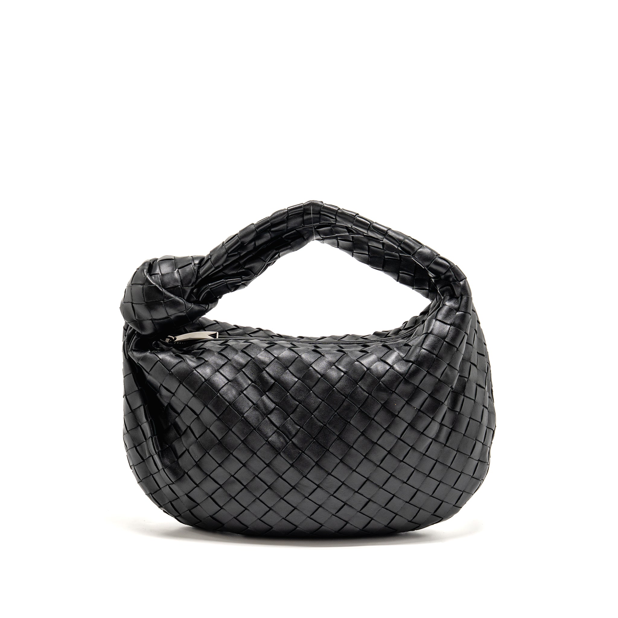 BOTTEGA VENETA SMALL JODIE LAMBSKIN BLACK SHW
