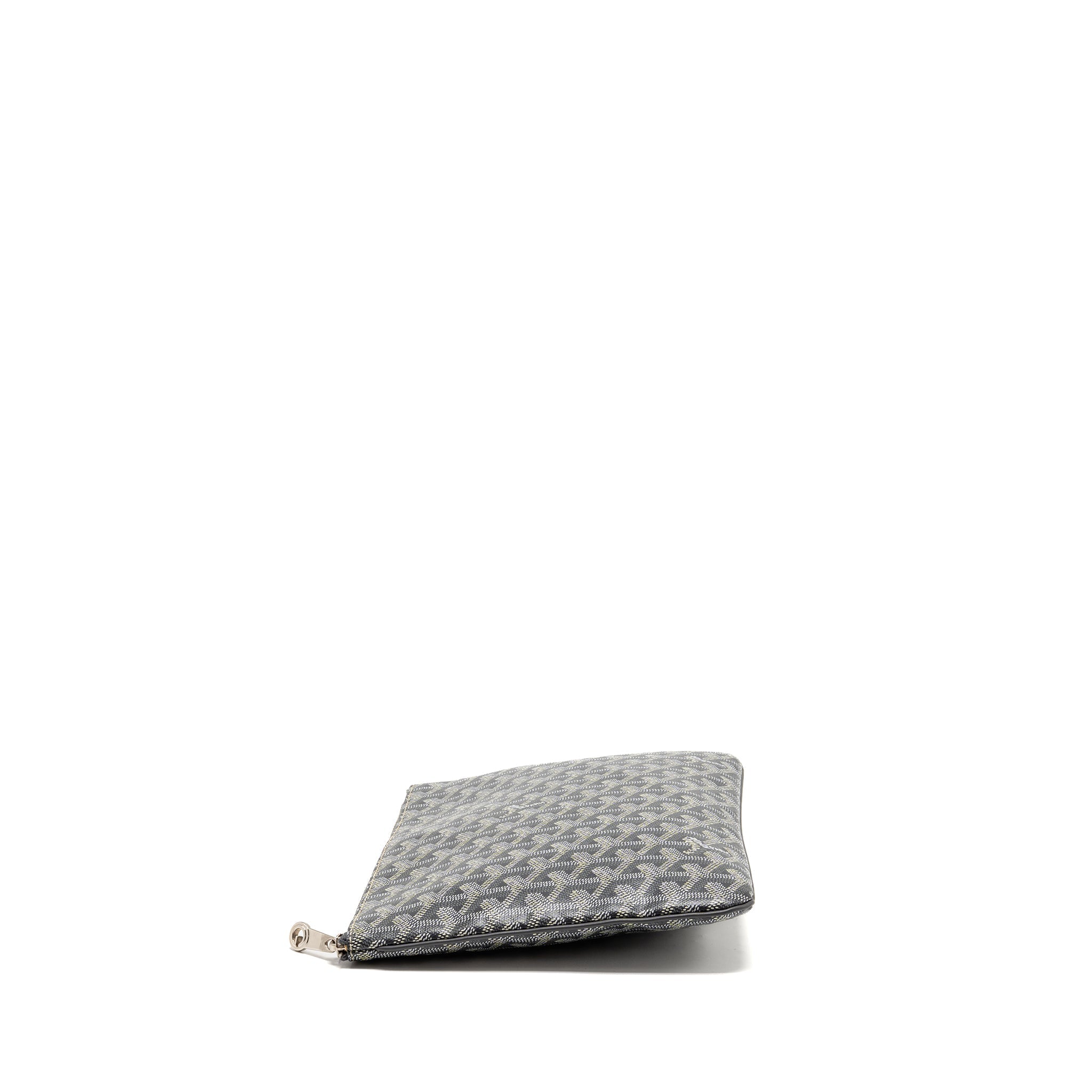 GOYARD SENAT MM POUCH GOYARDINE CANVAS GREY SHW