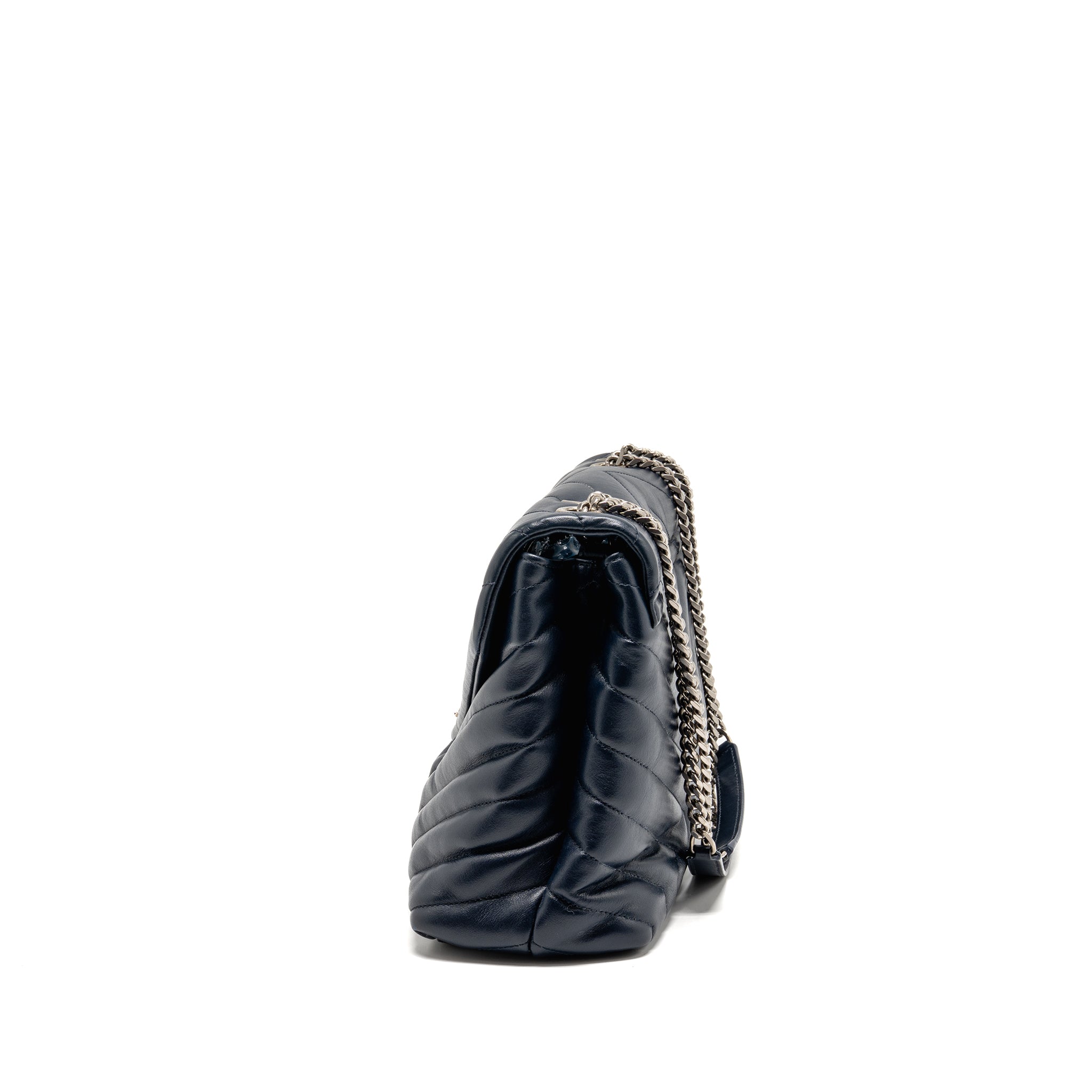 SAINT LAURENT/YSL MEDIUM LOU LOU BAG CALFSKIN DARK BLUE SHW