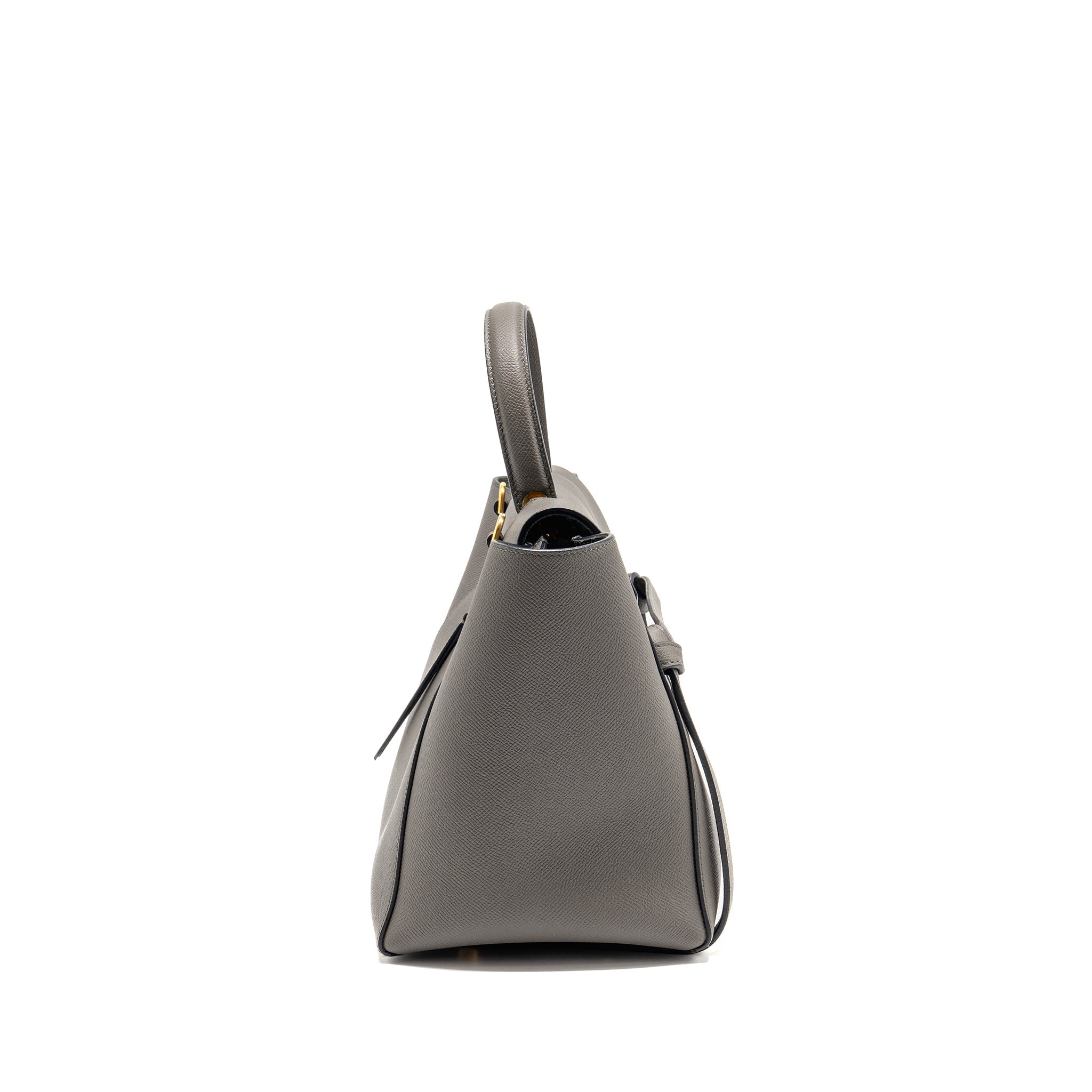 CELINE MINI BELT BAG GRAINED CALFSKIN GREY GHW