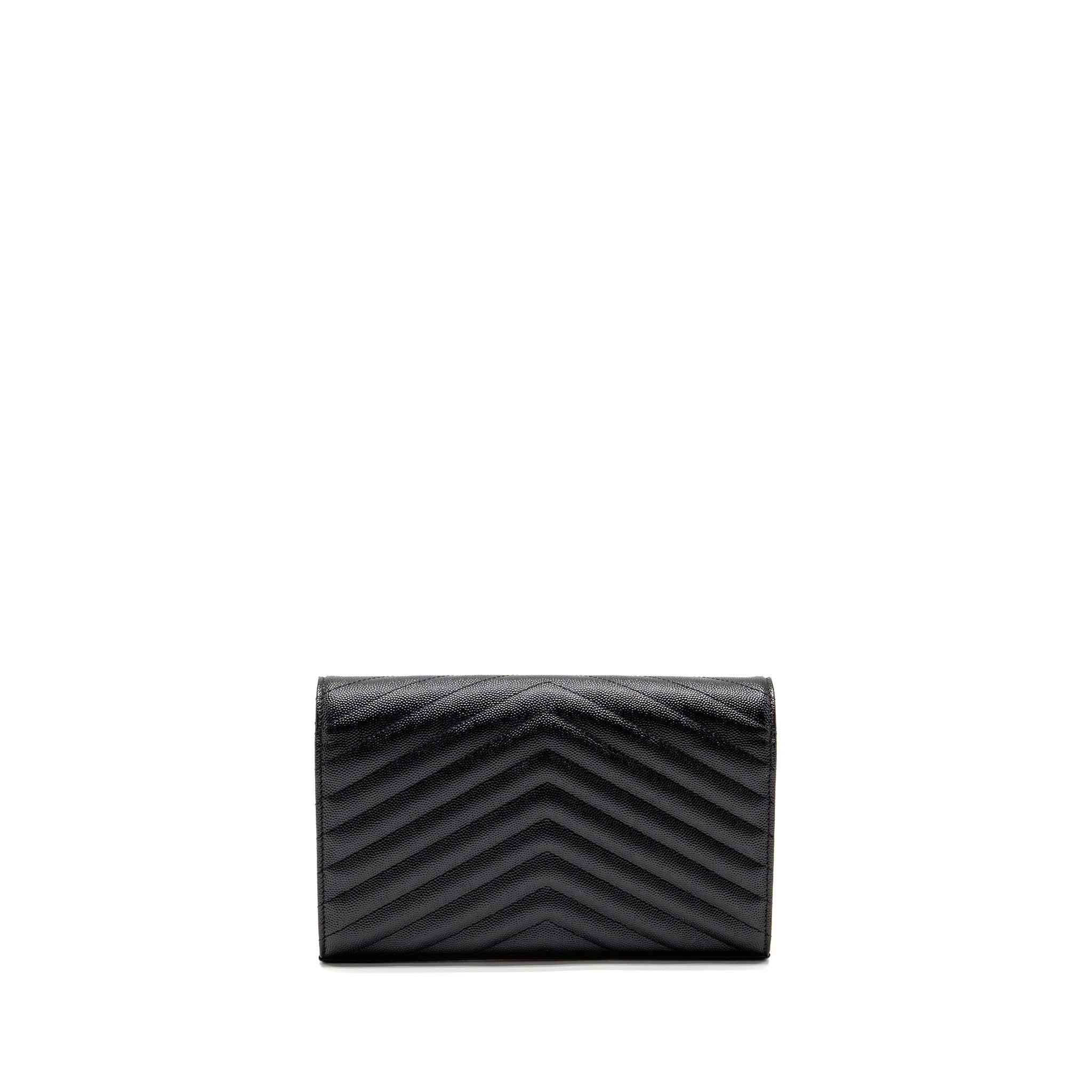 SAINT LAURENT/YSL ENVELOPE CHAIN WALLET CALFSKIN BLACK SHW
