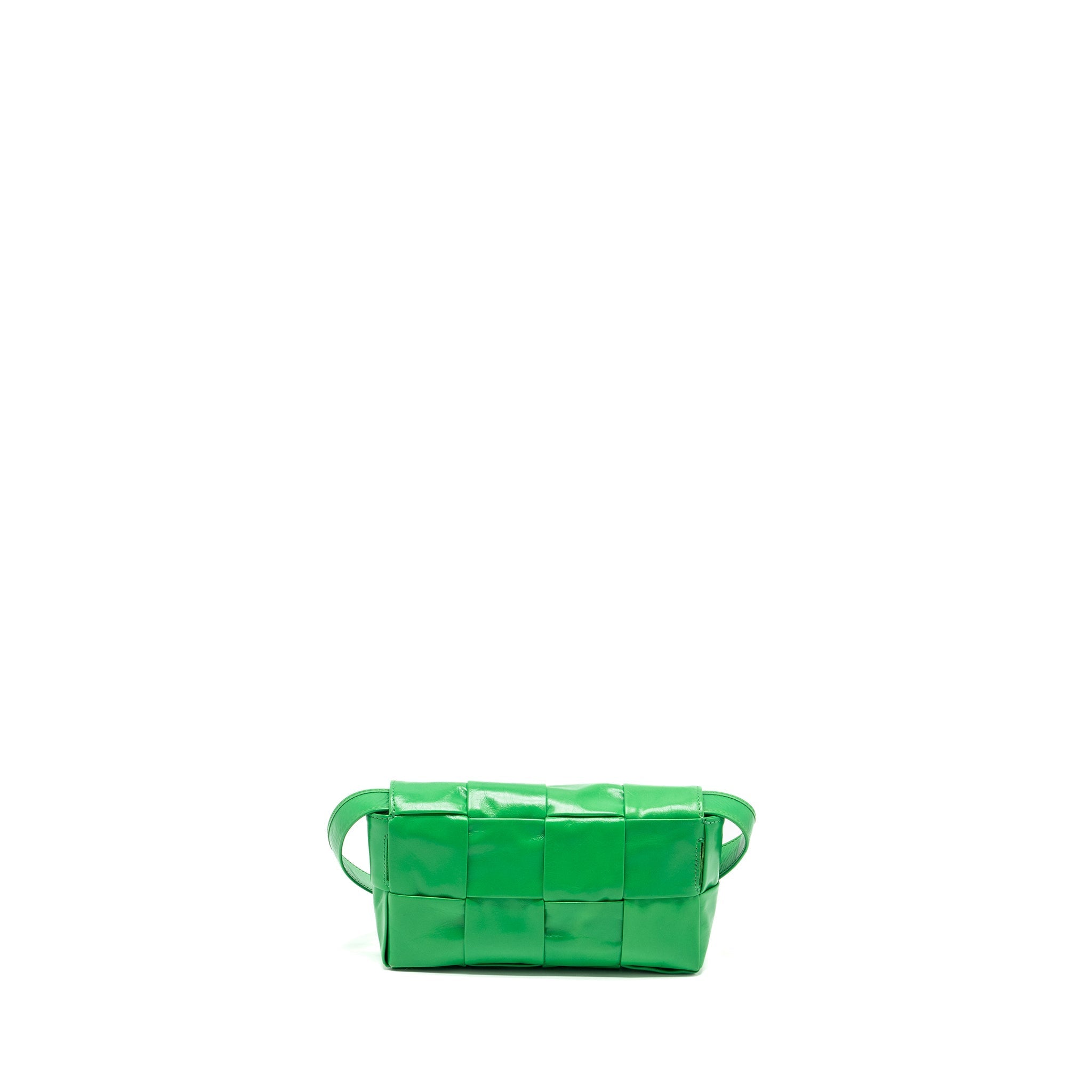 BOTTEGA VENETA CASSETTE BELT BAG LEATHER GREEN SHW