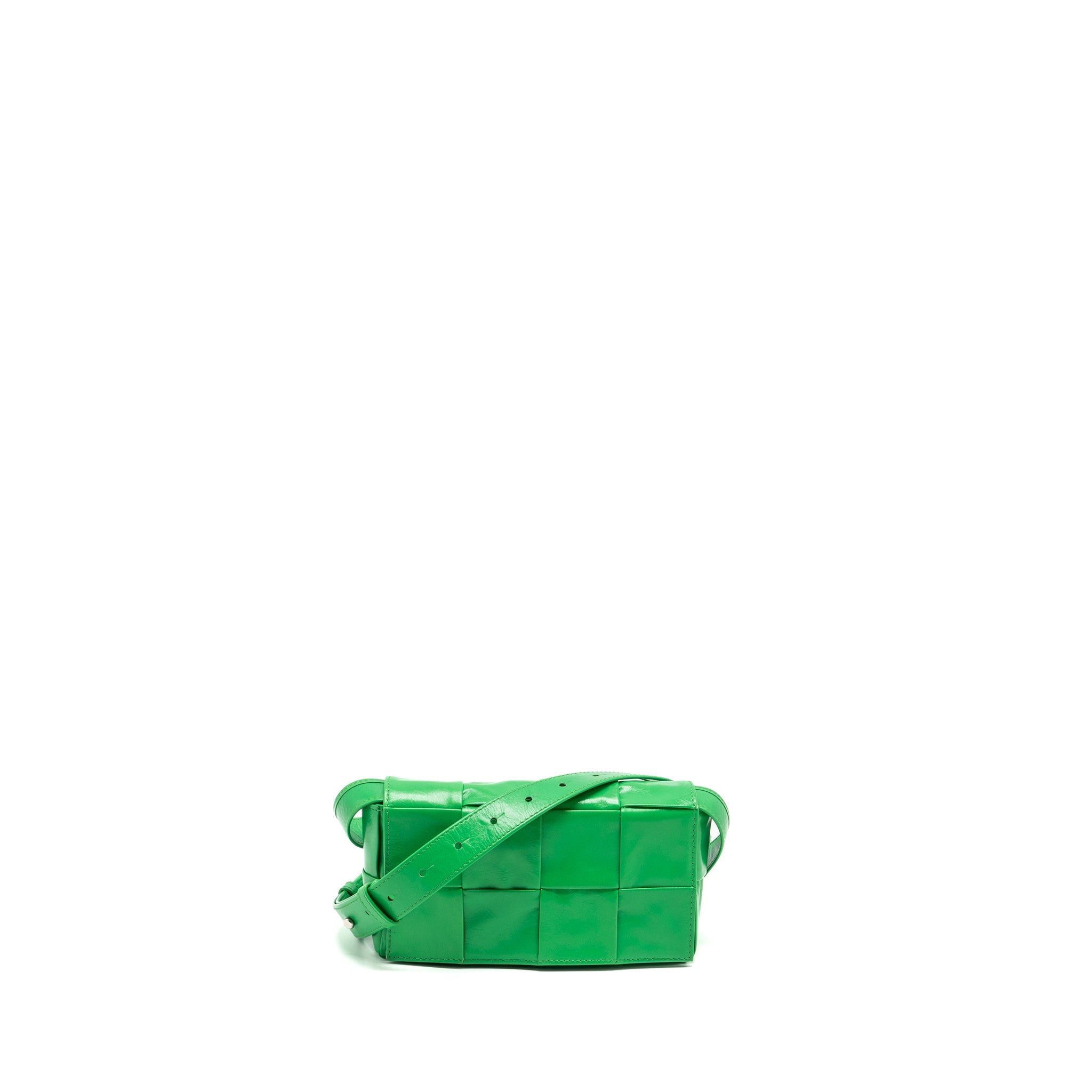 BOTTEGA VENETA CASSETTE BELT BAG LEATHER GREEN SHW