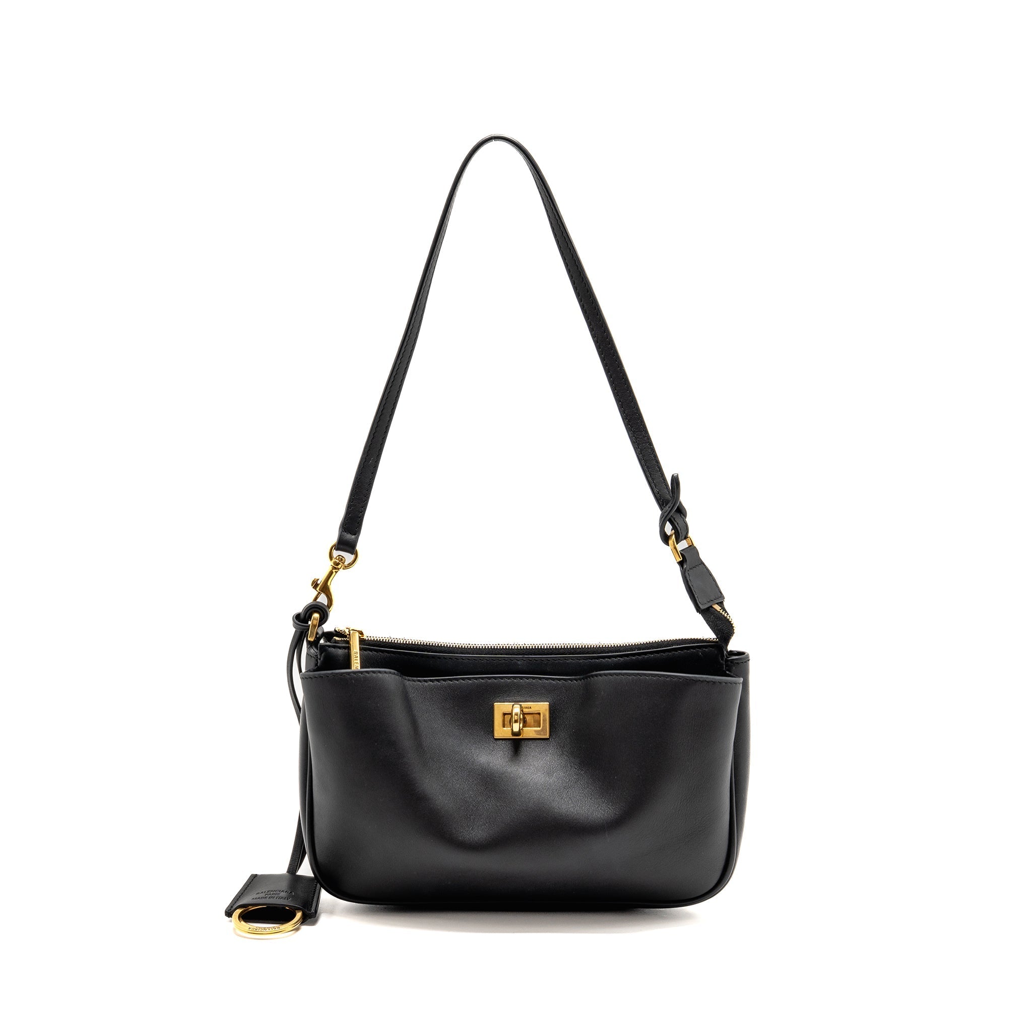 BALENCIAGA RODEO SLING POCHETTE CALFSKIN BLACK GHW