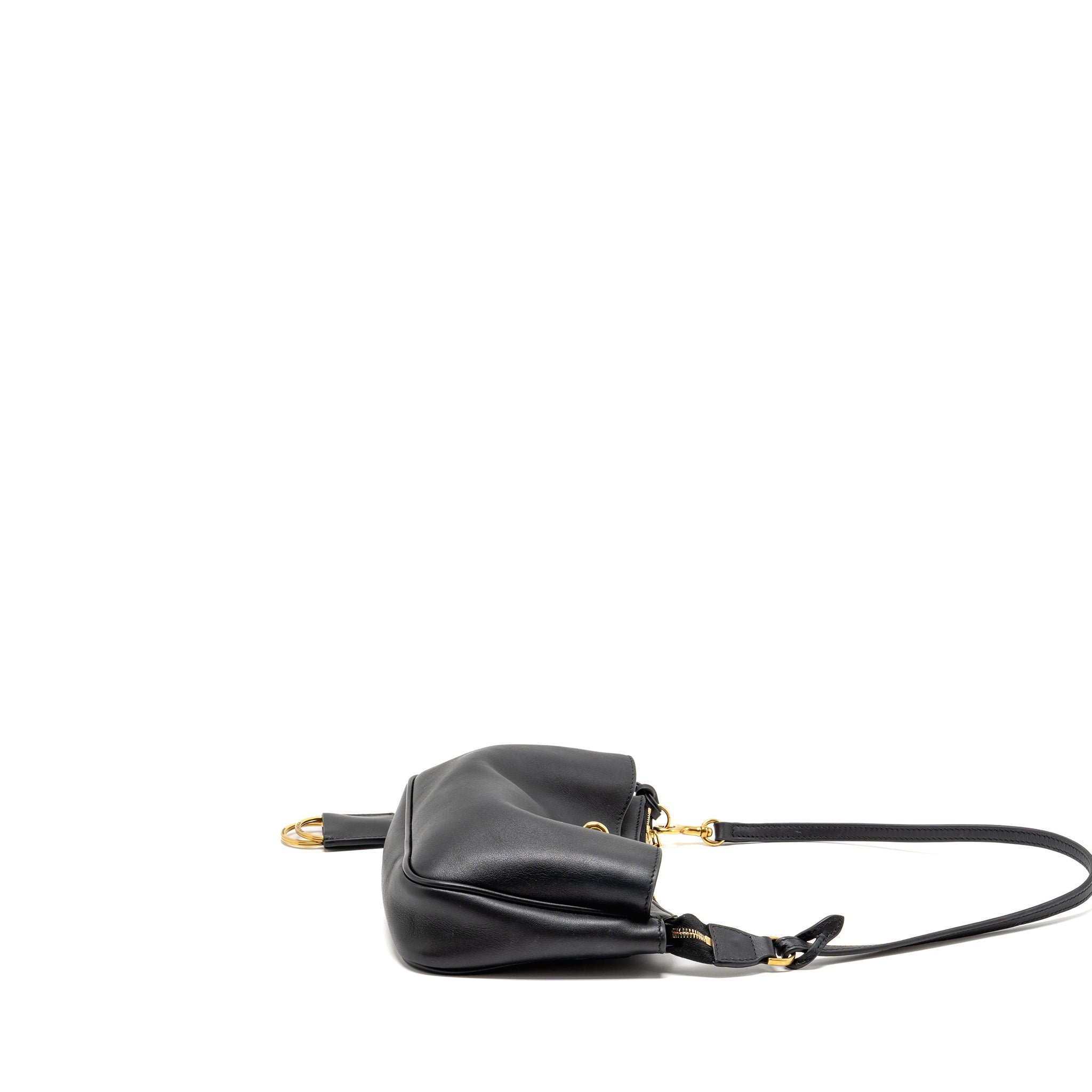 BALENCIAGA RODEO SLING POCHETTE CALFSKIN BLACK GHW