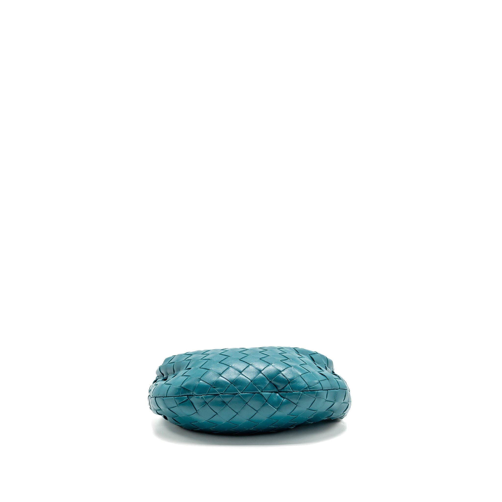 BOTTEGA VENETA MINI JODIE LAMBSKIN BLUE GHW