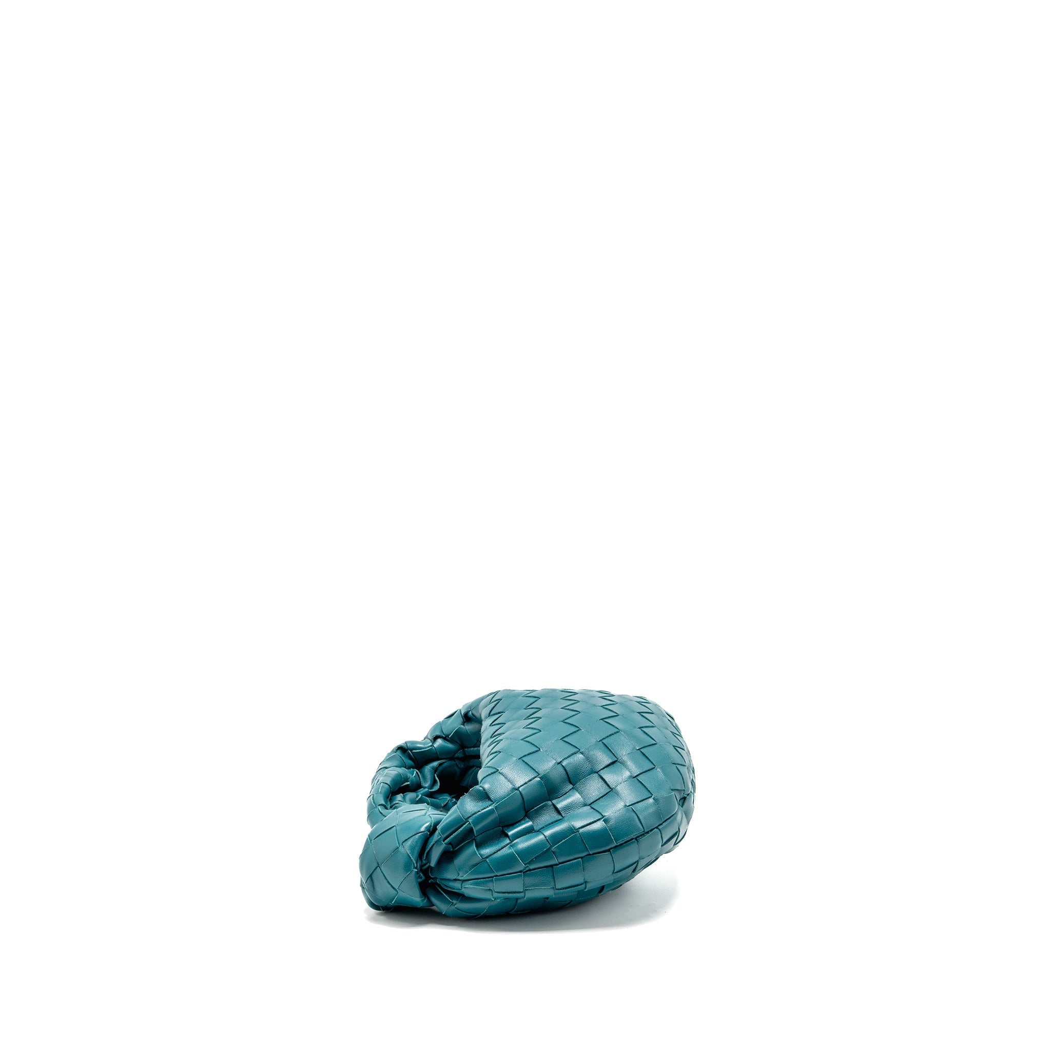 BOTTEGA VENETA MINI JODIE LAMBSKIN BLUE GHW