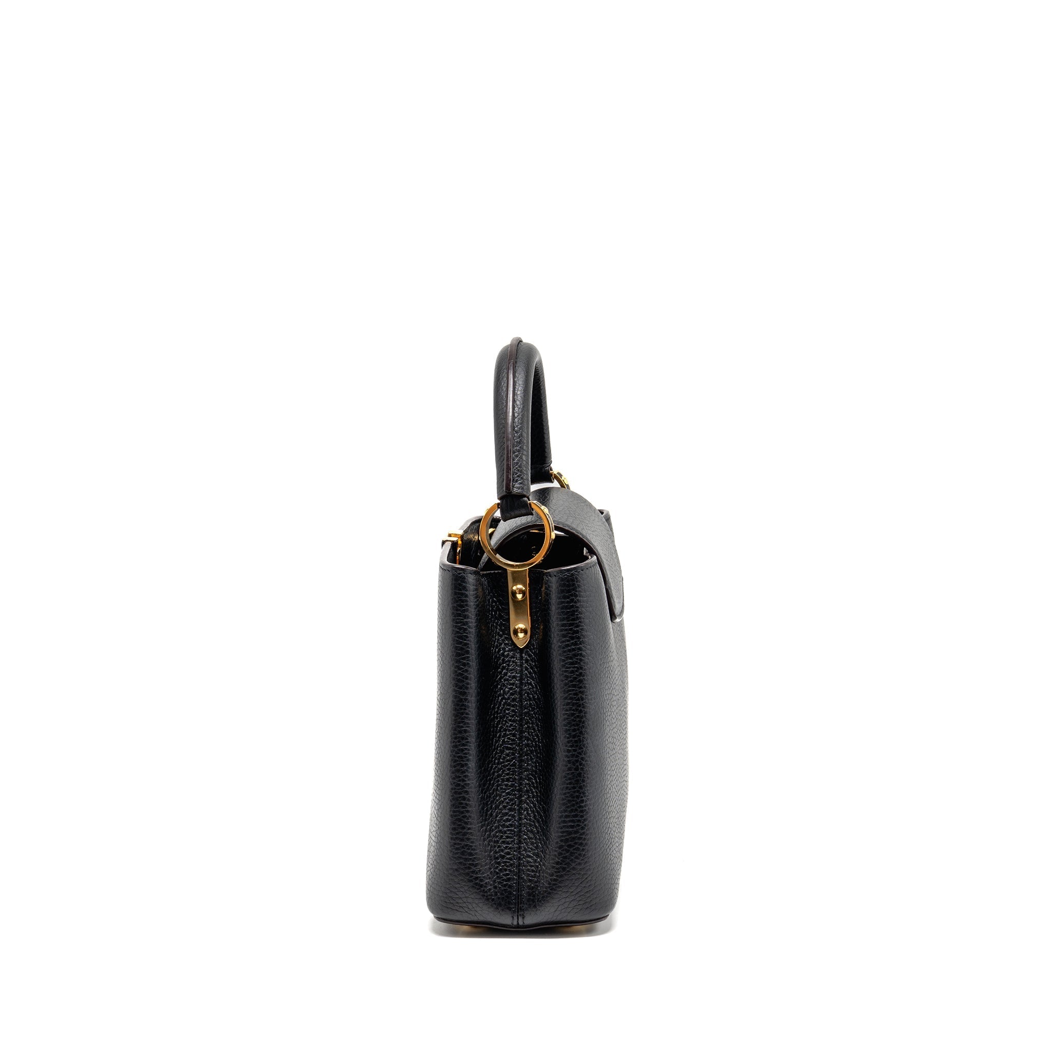 LOUIS VUITTON CAPUCINES BB CALFSKIN BLACK GHW
